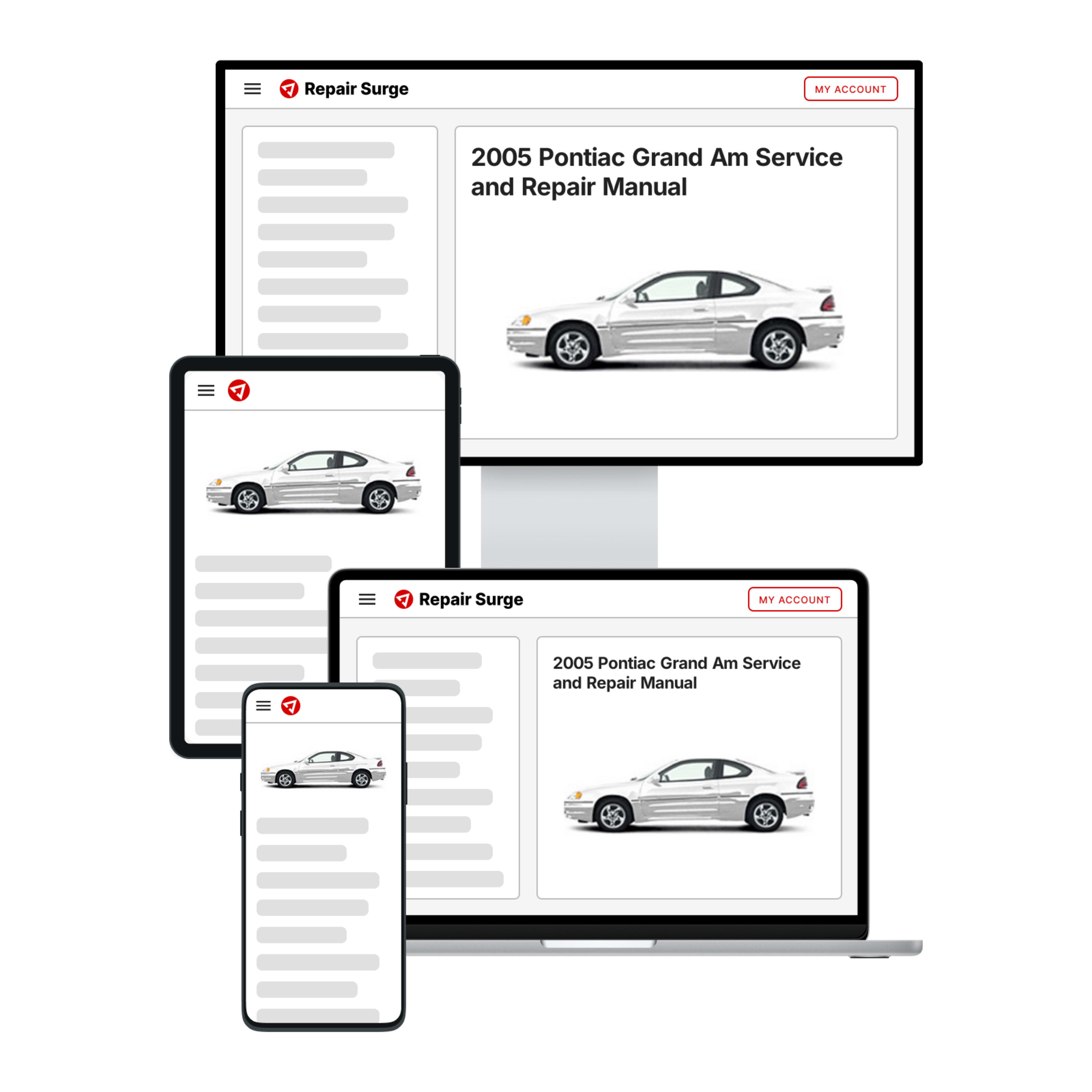 2005 Pontiac Grand Am service and repair manual hero image