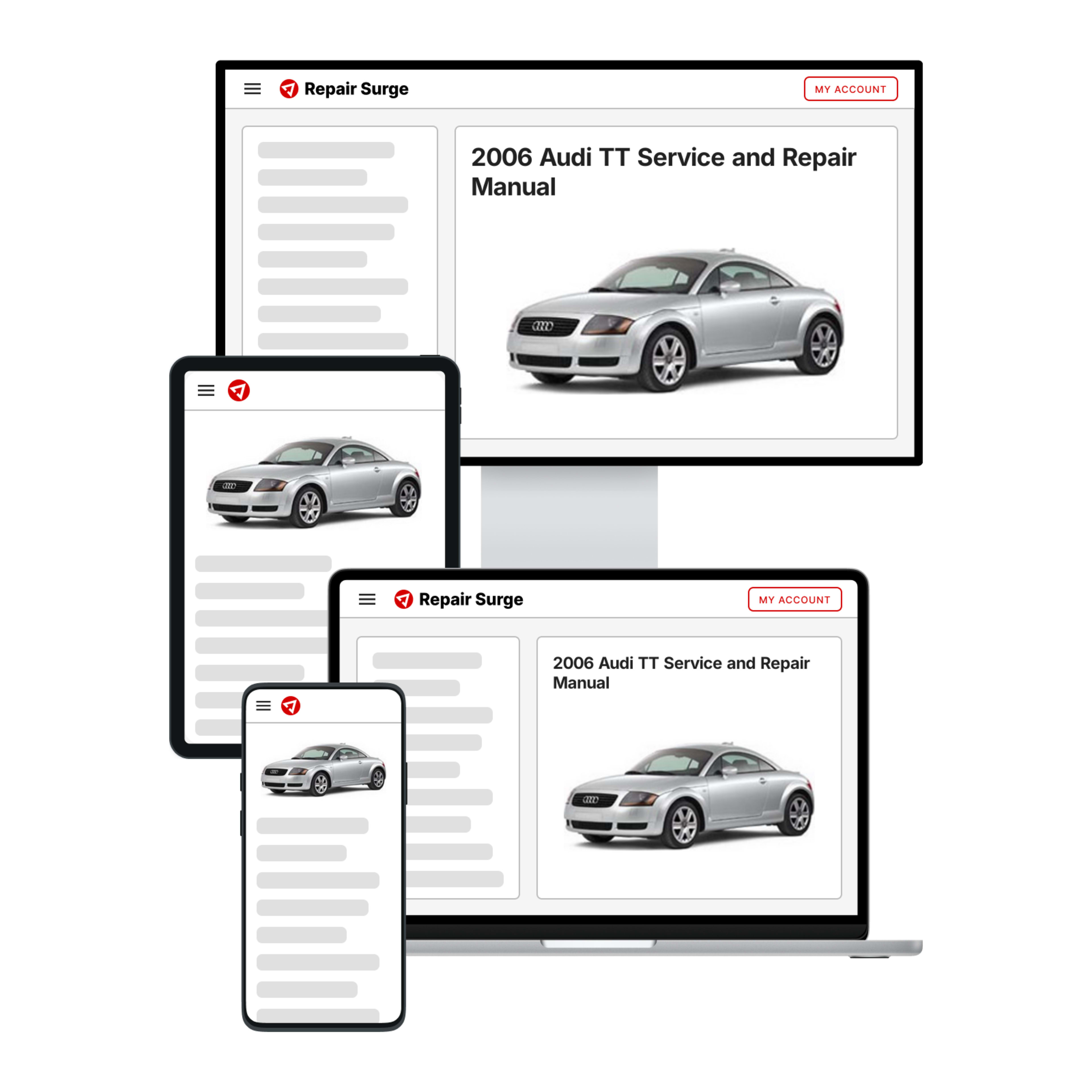 2006 Audi TT service and repair manual hero image