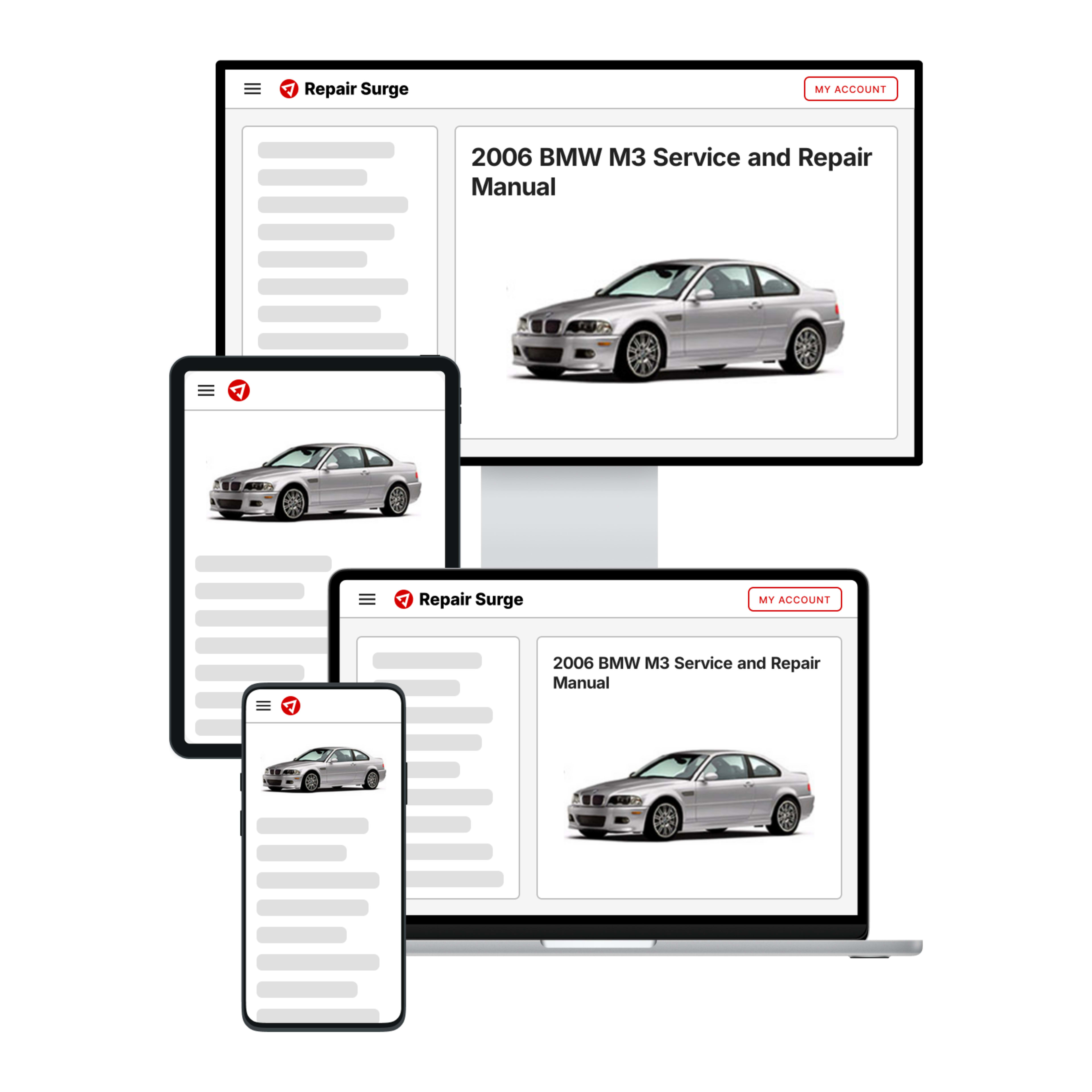 2006 BMW M3 service and repair manual hero image