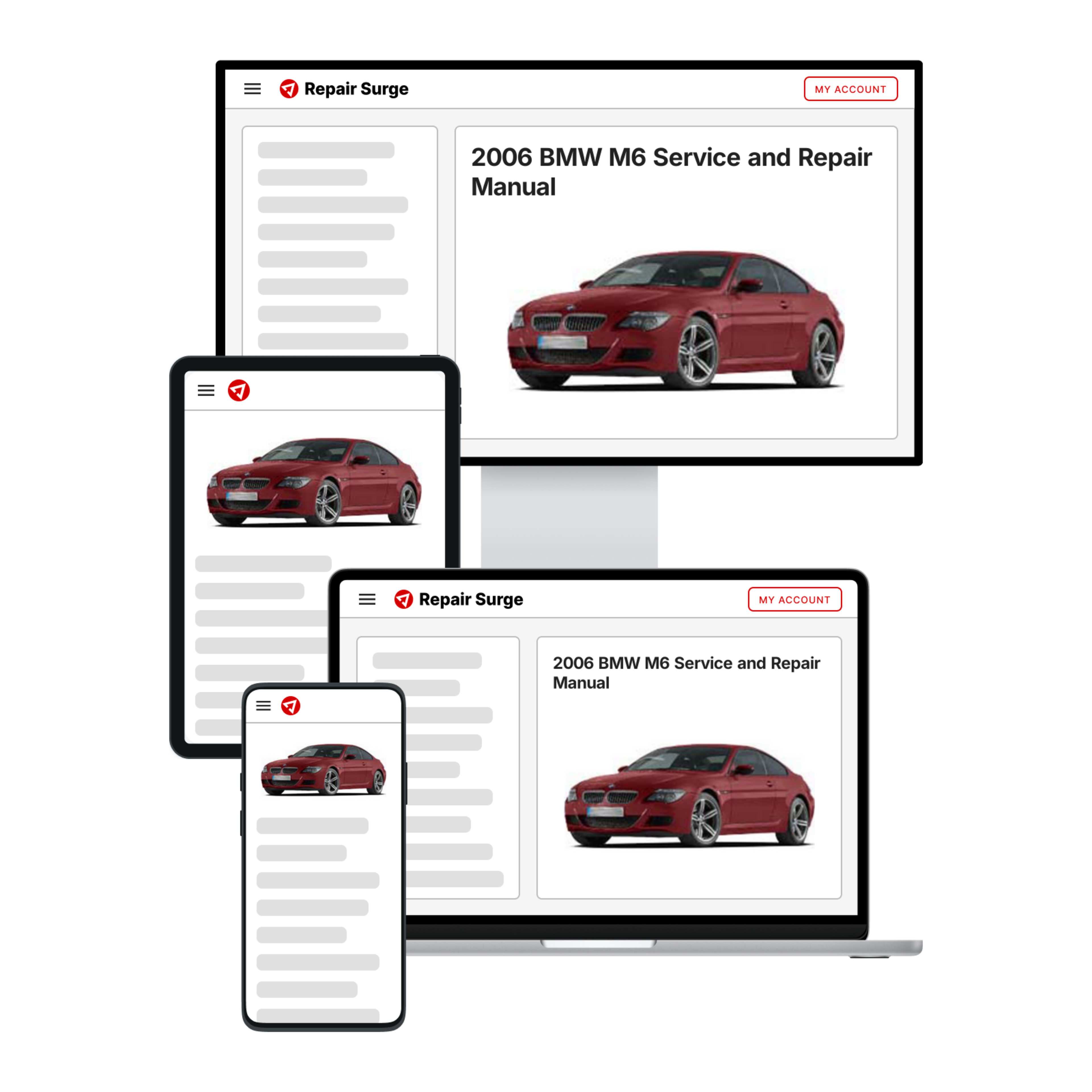 2006 BMW M6 service and repair manual hero image