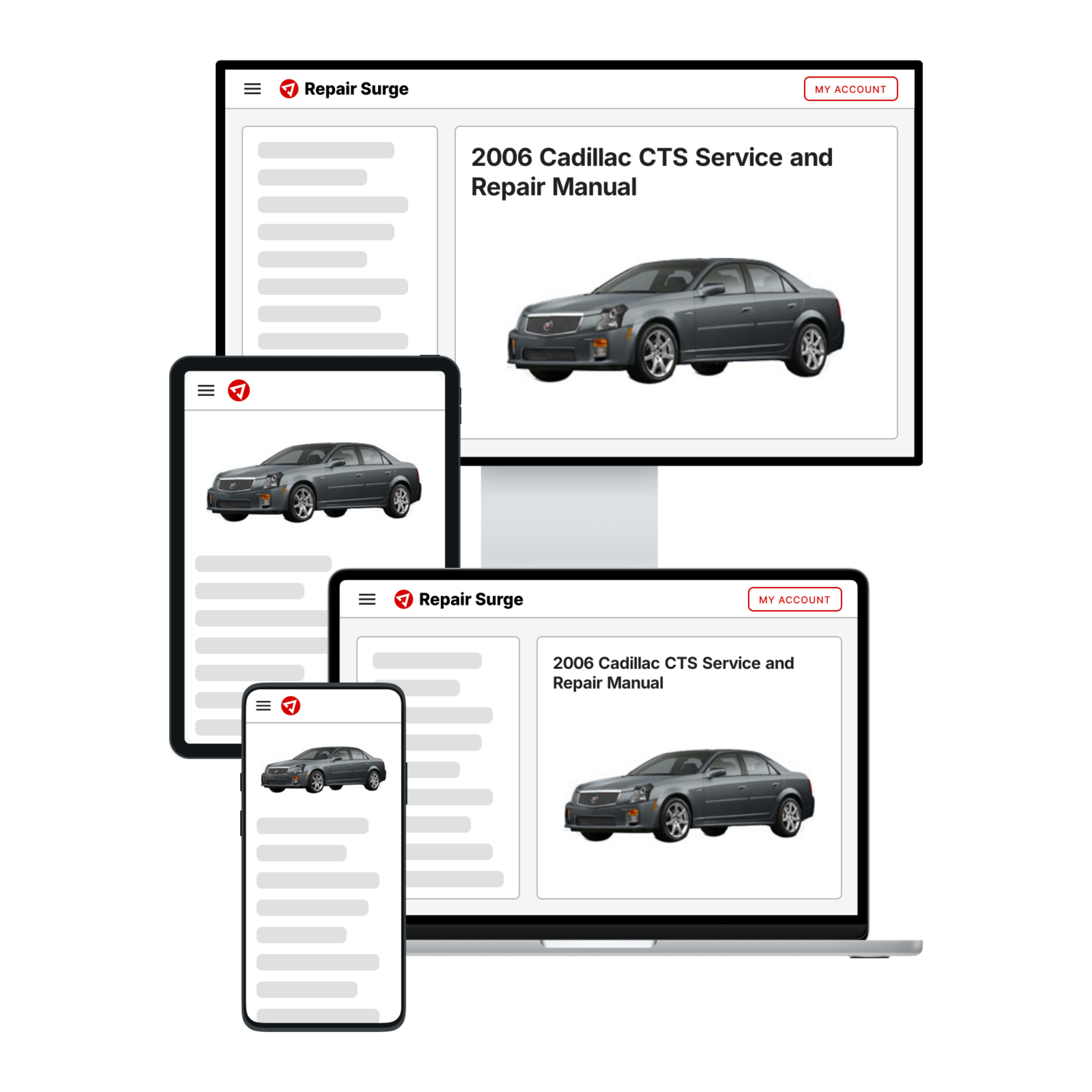 2006 Cadillac CTS service and repair manual hero image