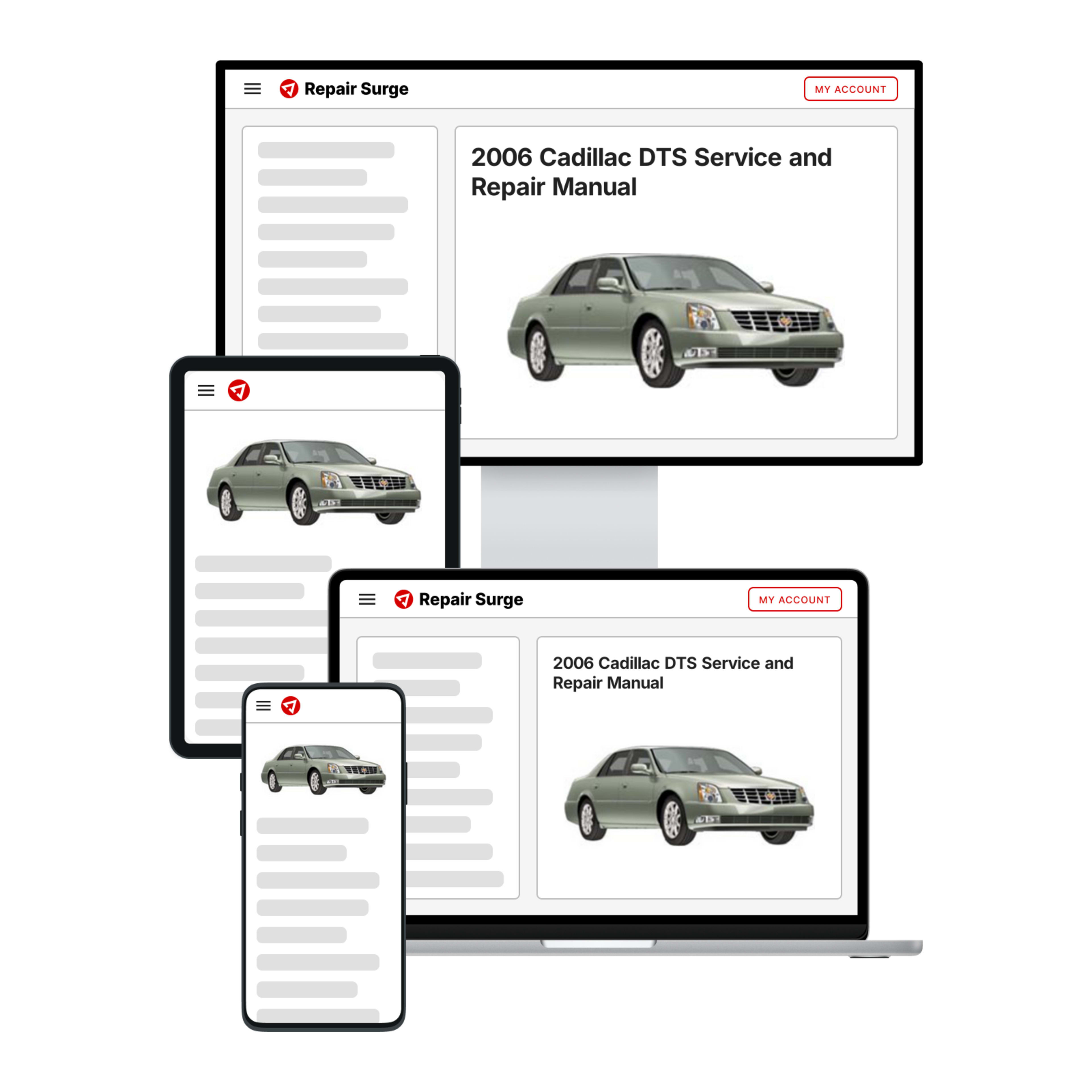 2006 Cadillac DTS service and repair manual hero image