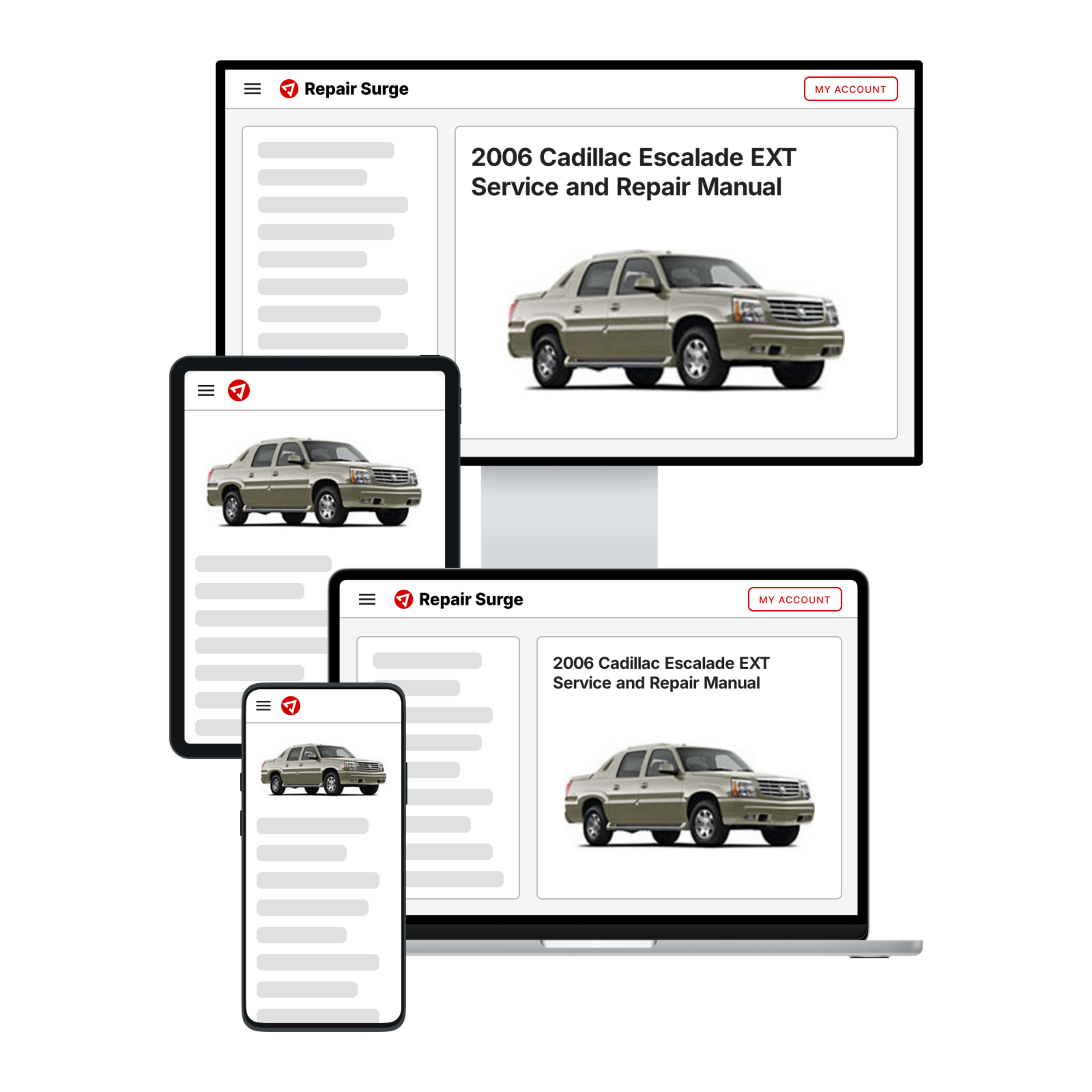 2006 Cadillac Escalade EXT service and repair manual hero image