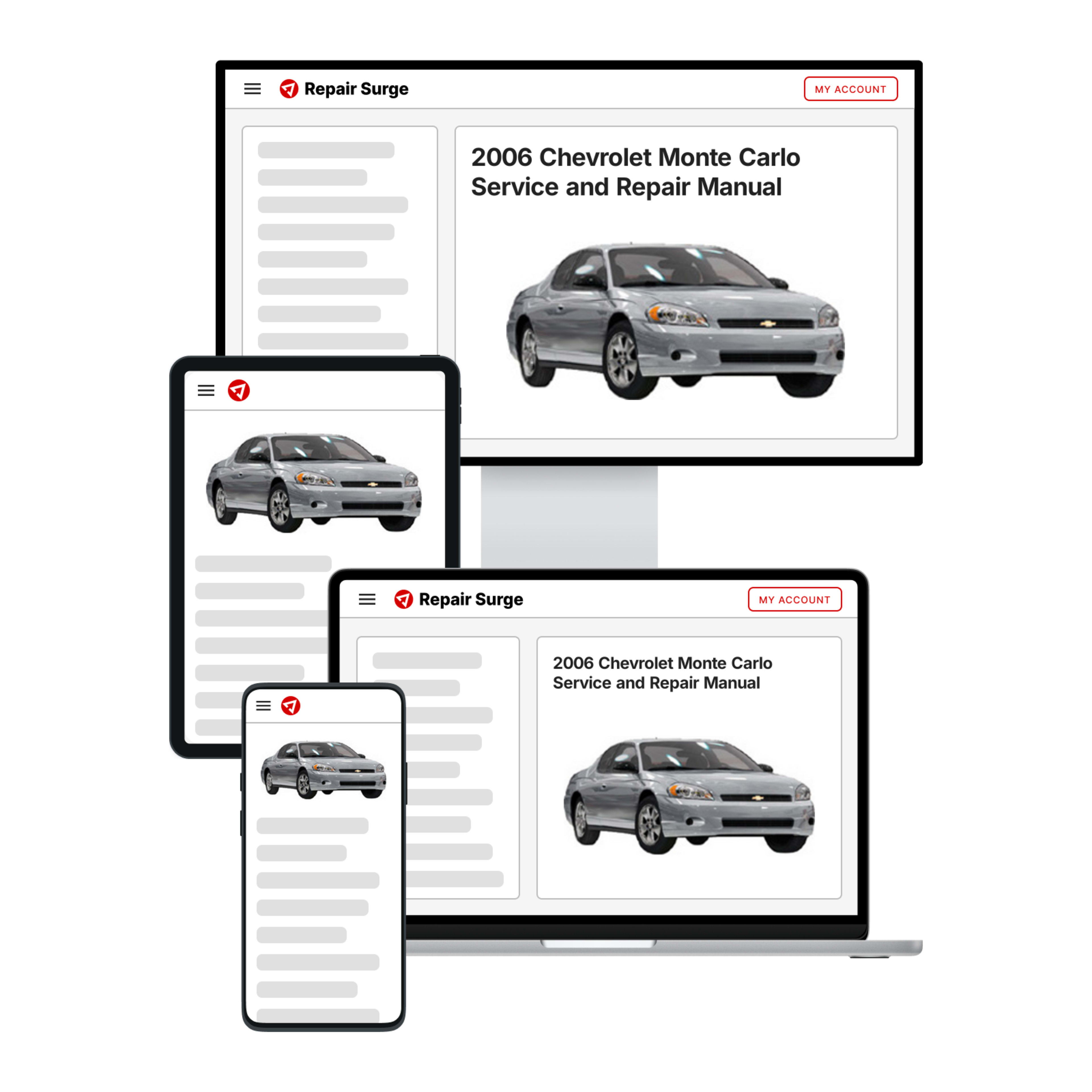 2006 Chevrolet Monte Carlo service and repair manual hero image