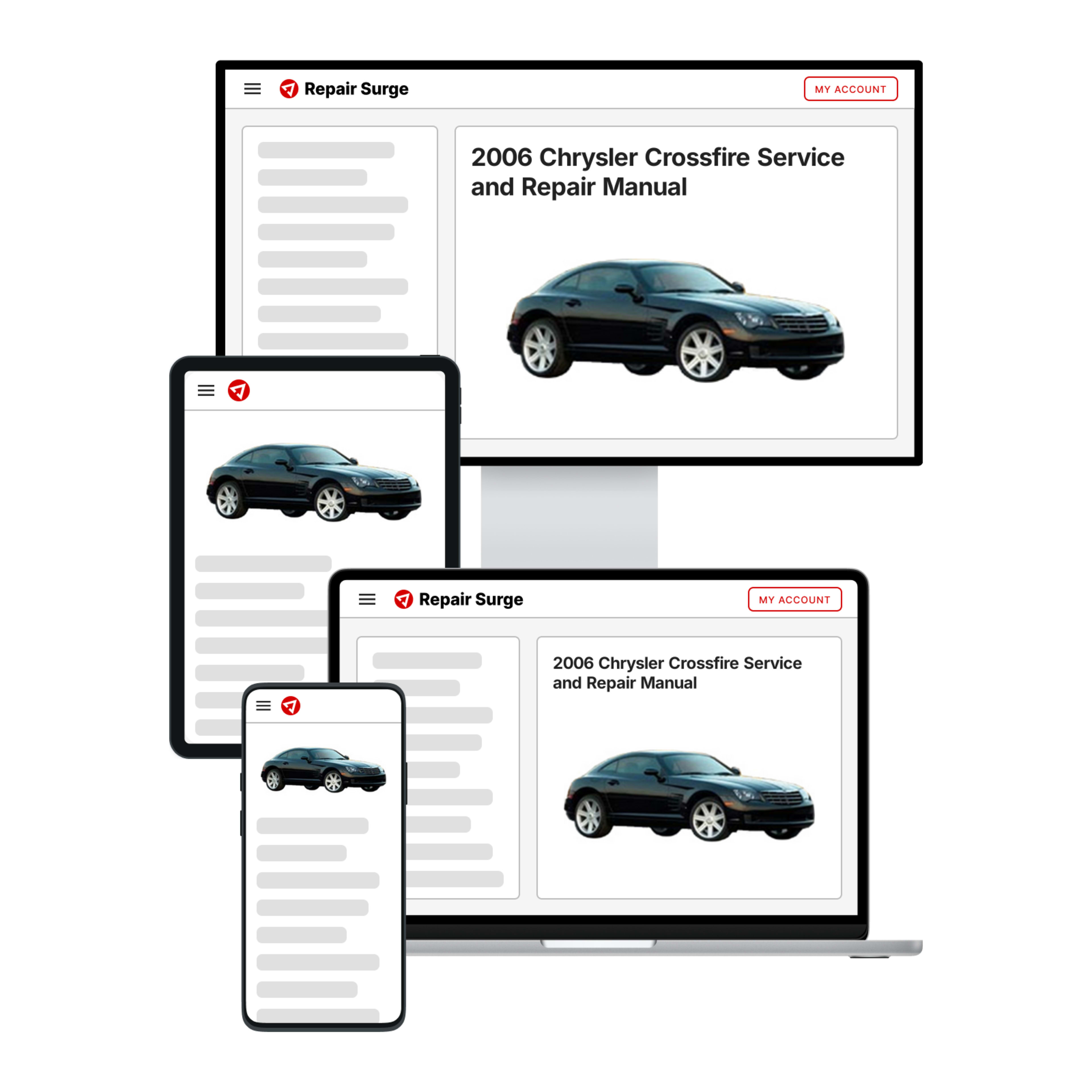 2006 Chrysler Crossfire service and repair manual hero image