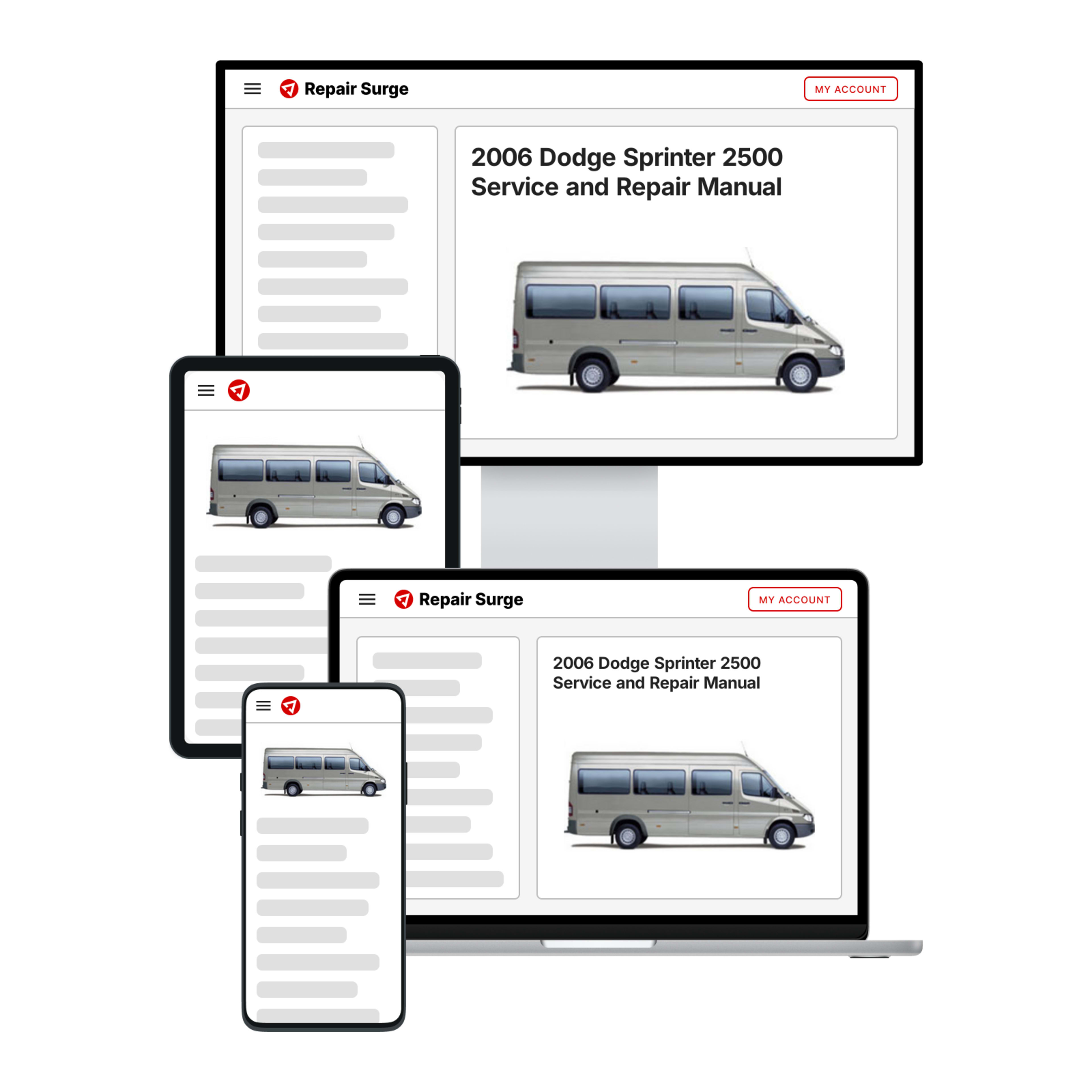2006 Dodge Sprinter 2500 service and repair manual hero image
