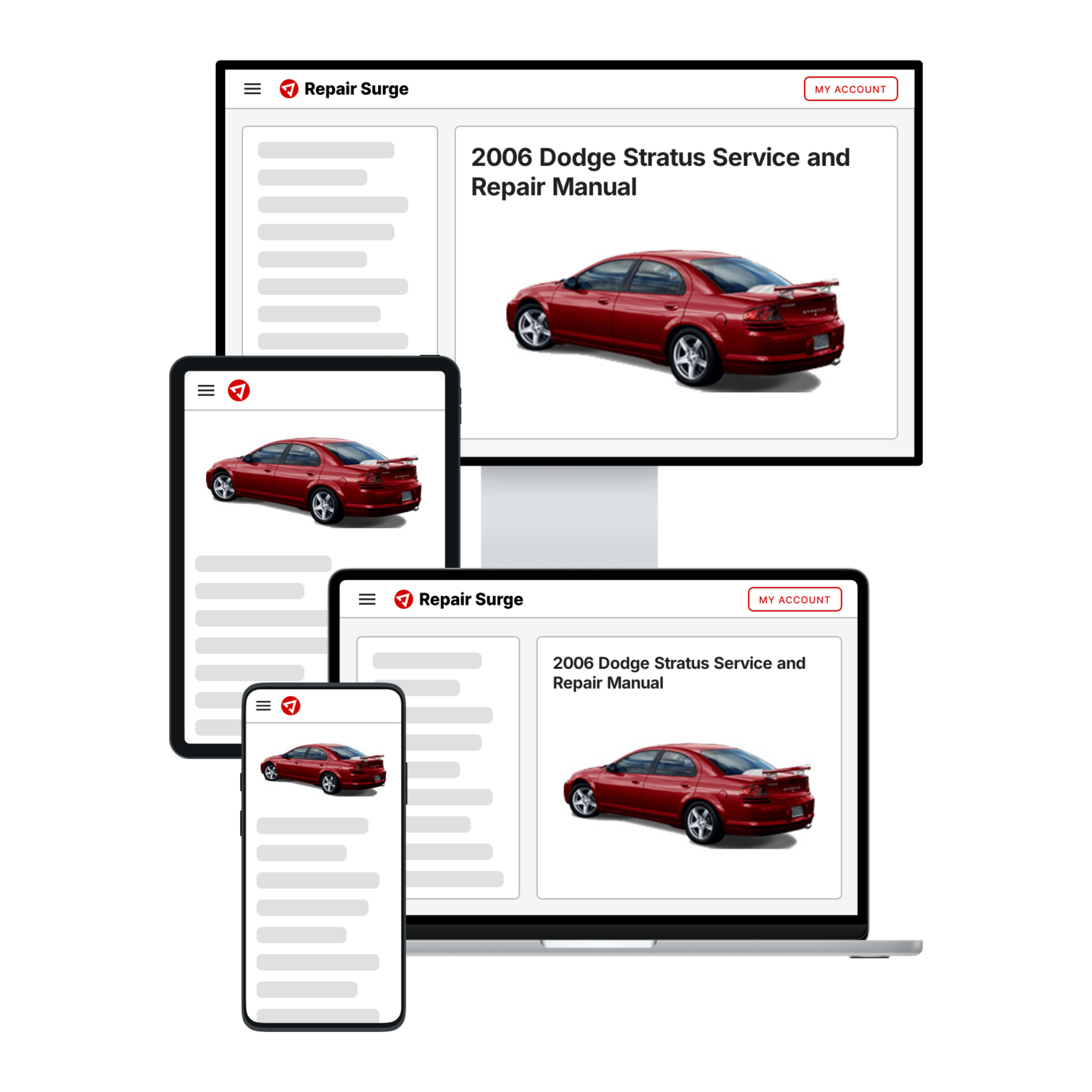2006 Dodge Stratus service and repair manual hero image