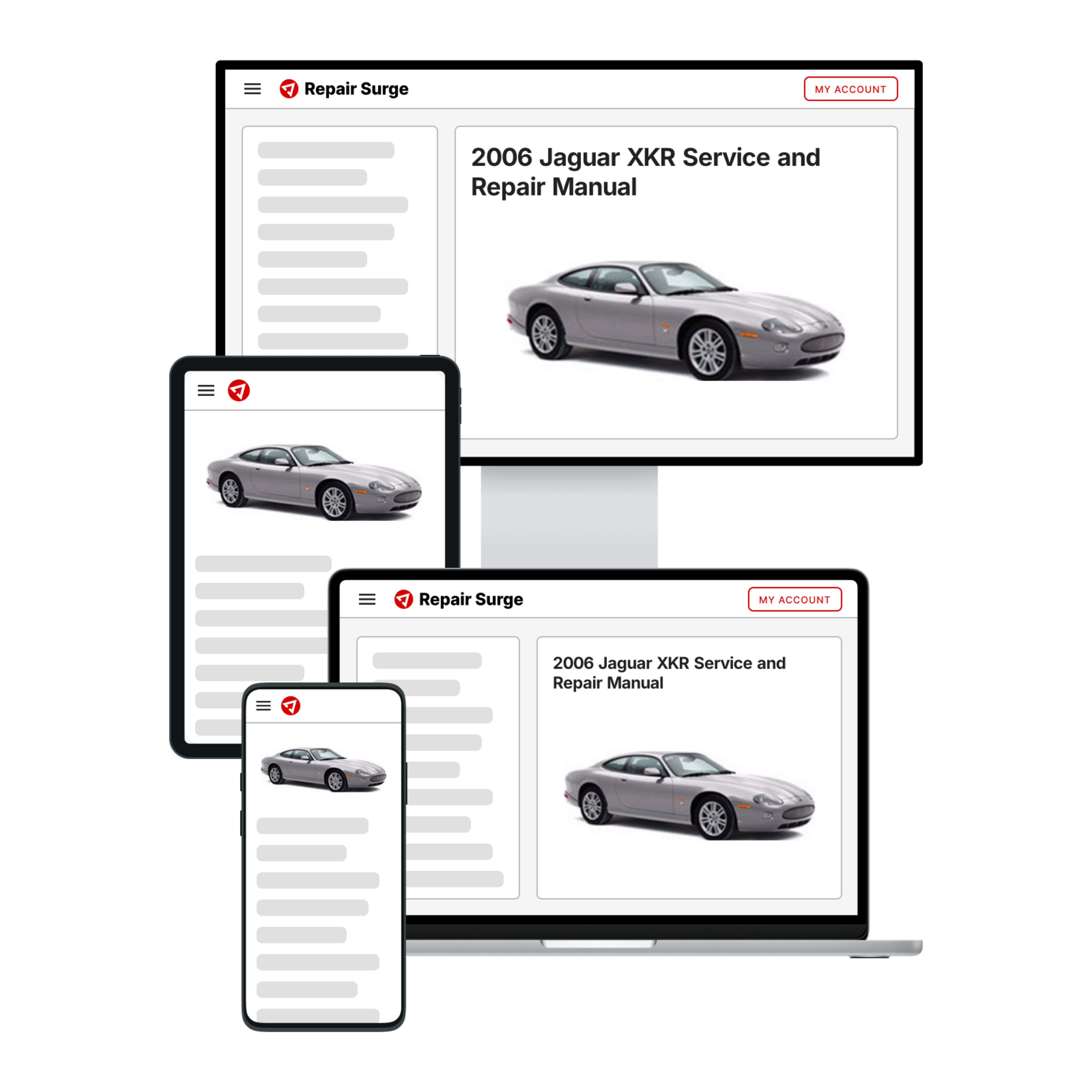 2006 Jaguar XKR service and repair manual hero image