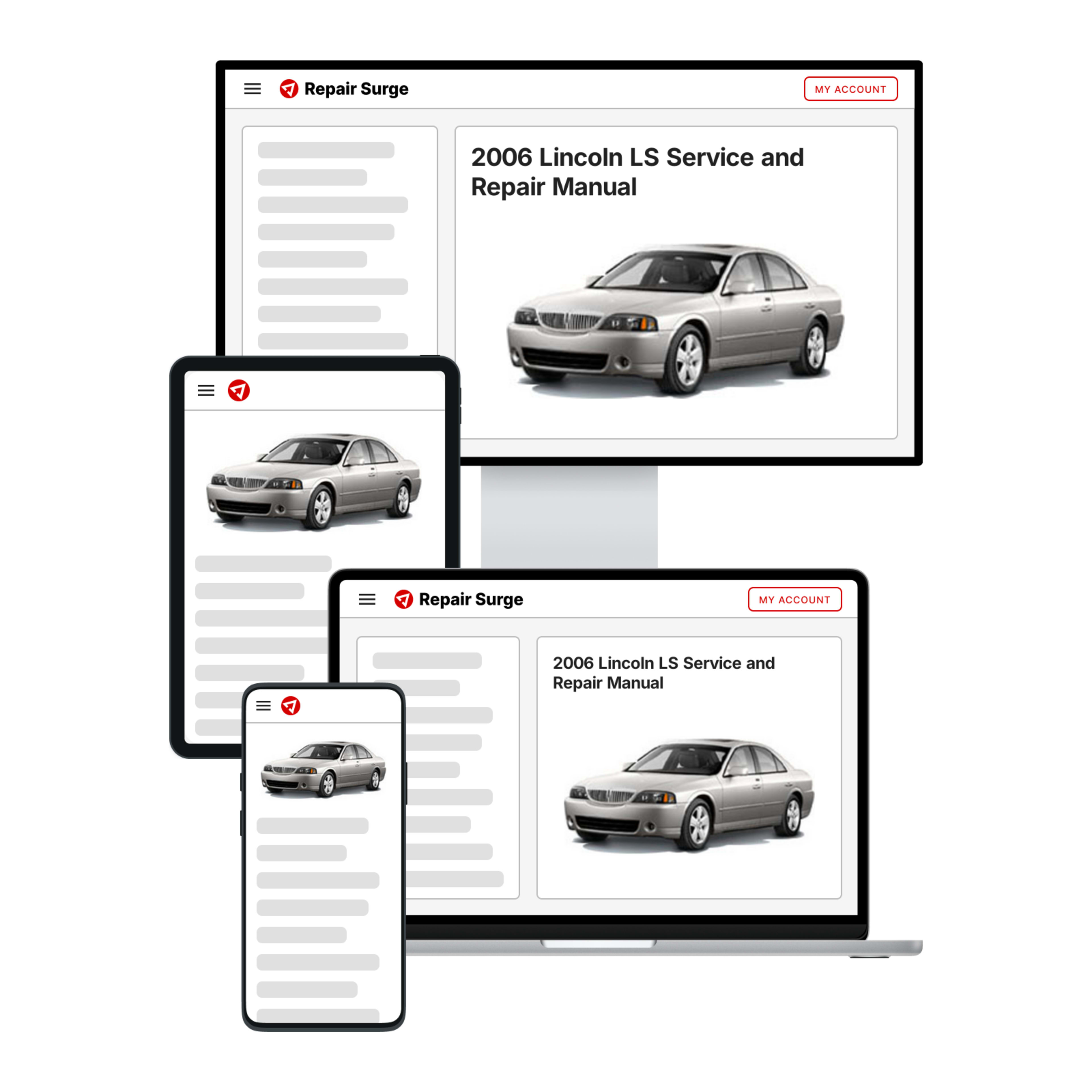 2006 Lincoln LS service and repair manual hero image