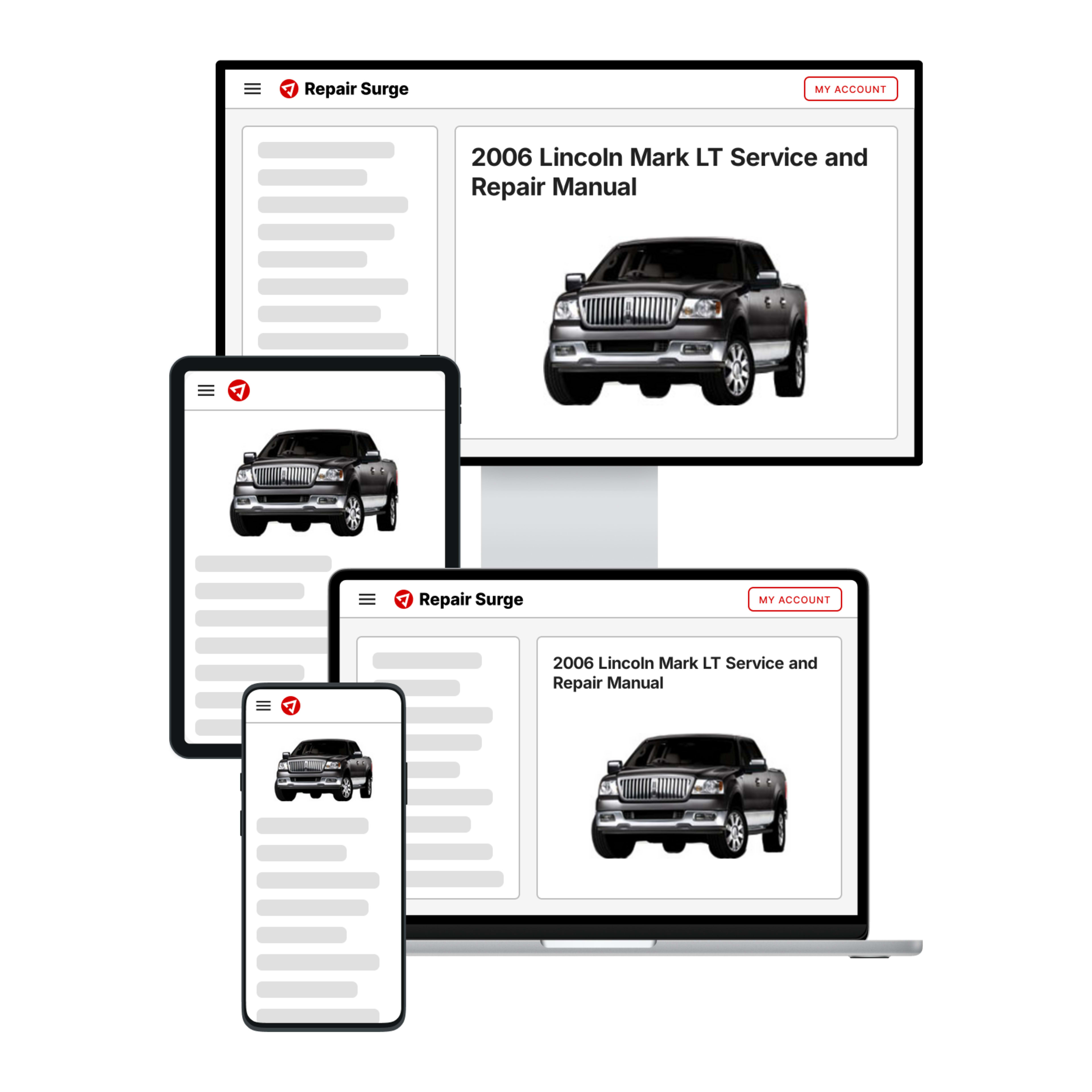 2006 Lincoln Mark LT service and repair manual hero image