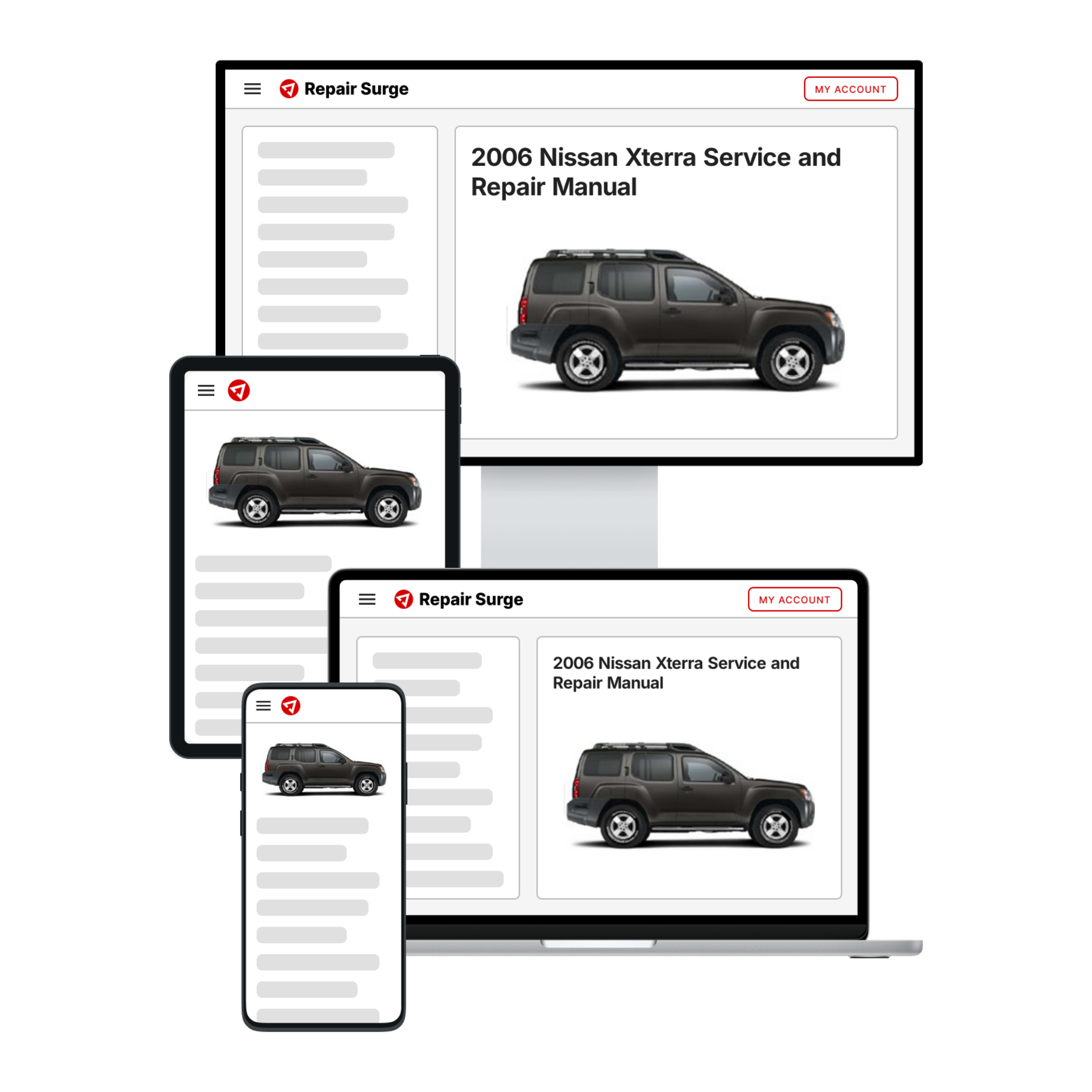 2006 Nissan Xterra service and repair manual hero image