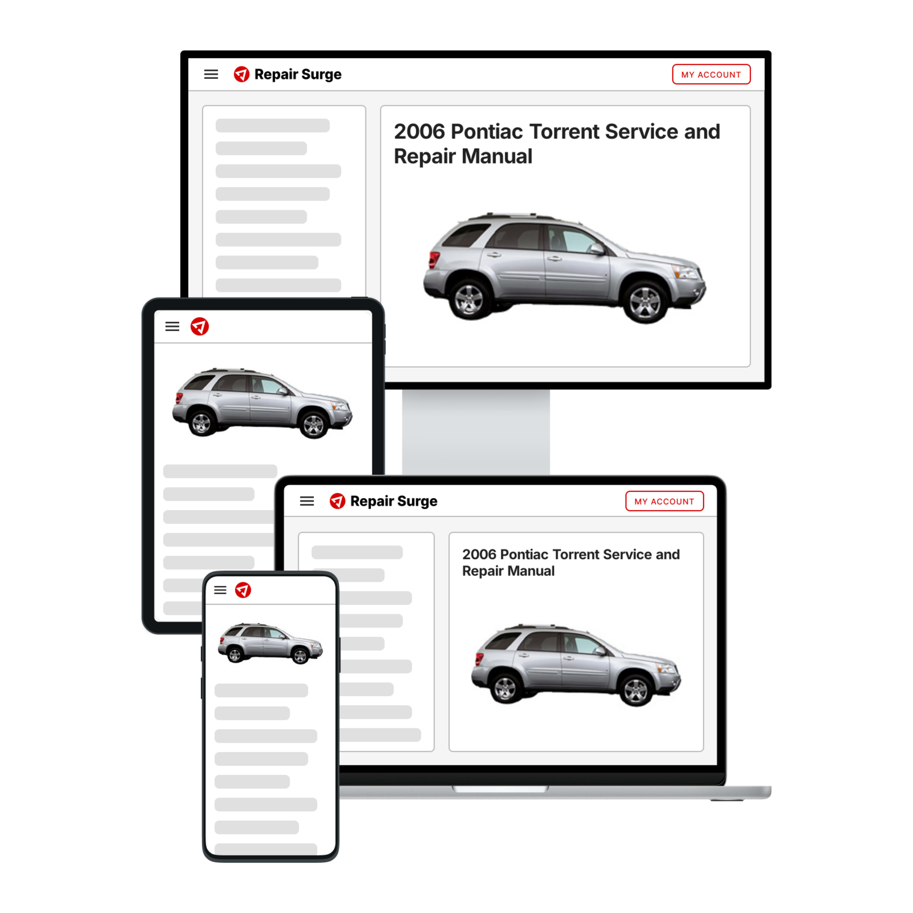 2006 Pontiac Torrent service and repair manual hero image