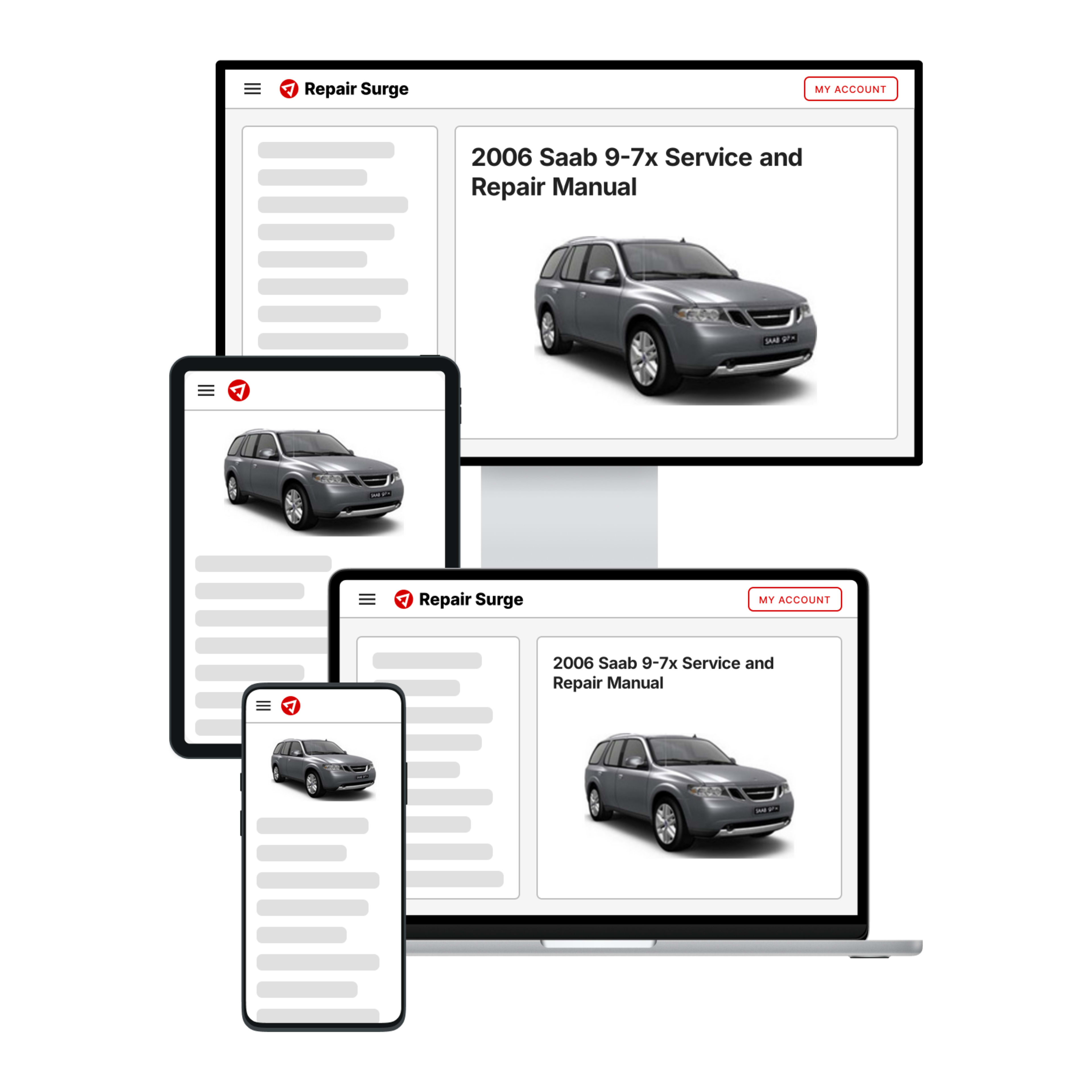 2006 Saab 9-7x service and repair manual hero image