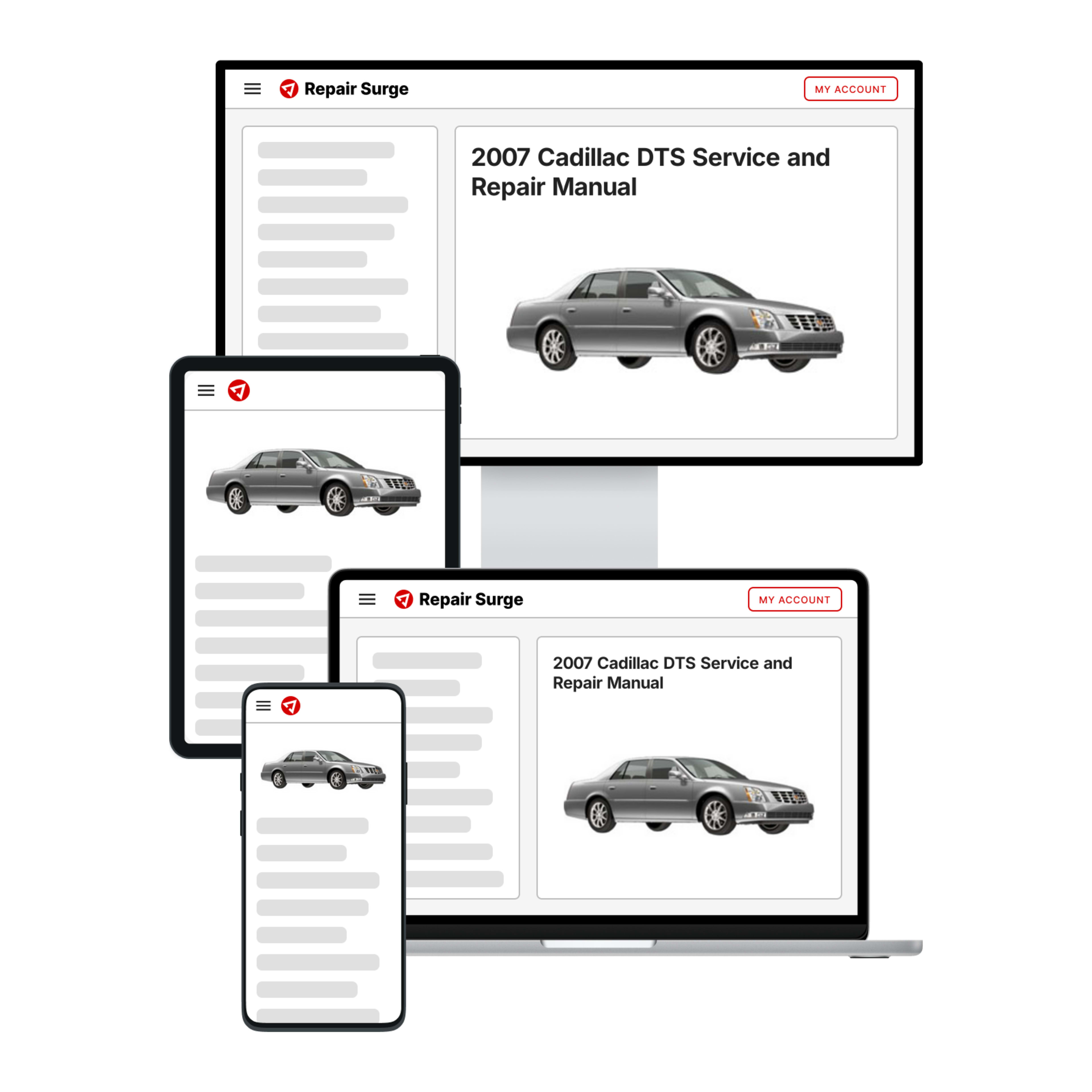 2007 Cadillac DTS service and repair manual hero image