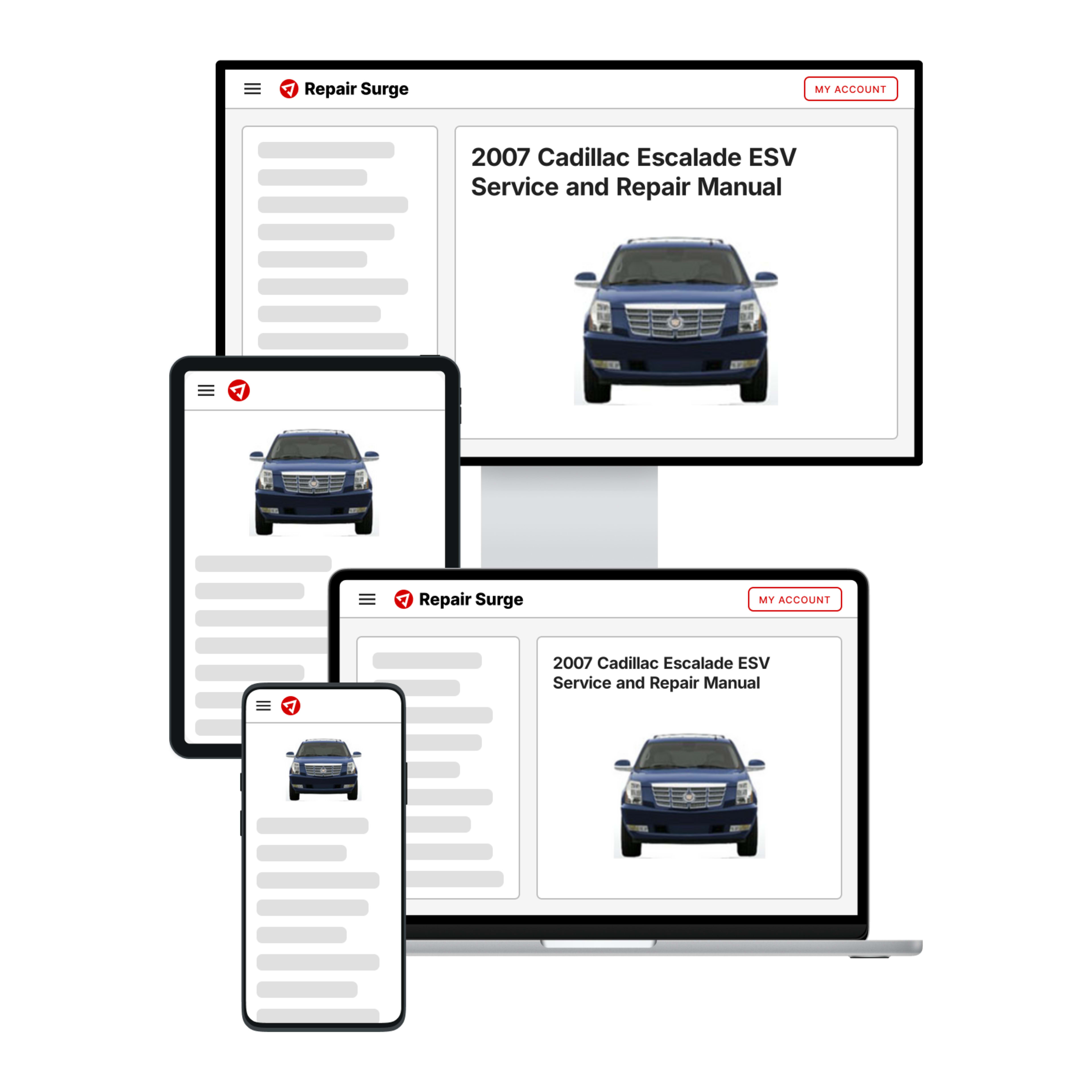2007 Cadillac Escalade ESV service and repair manual hero image