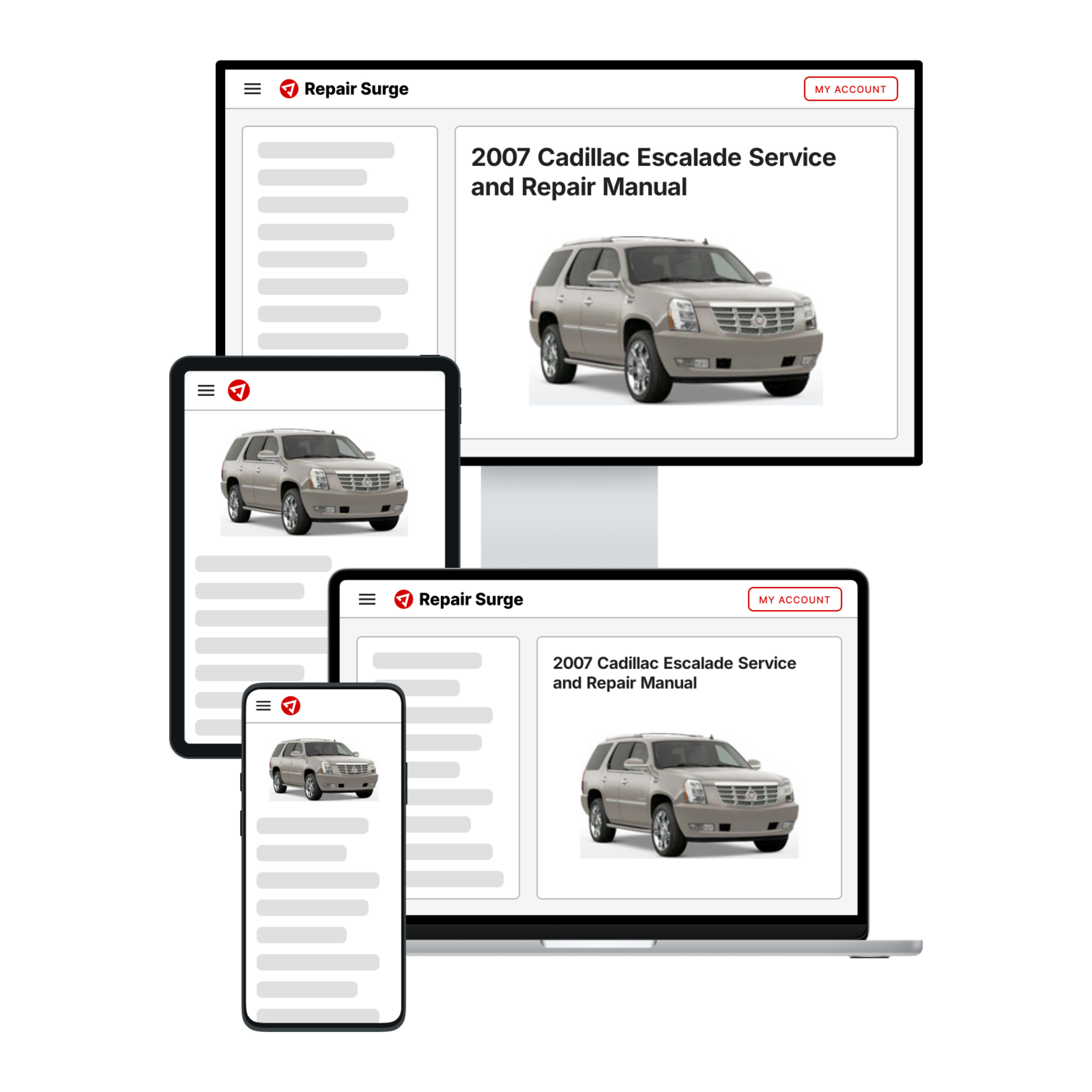 2007 Cadillac Escalade service and repair manual hero image
