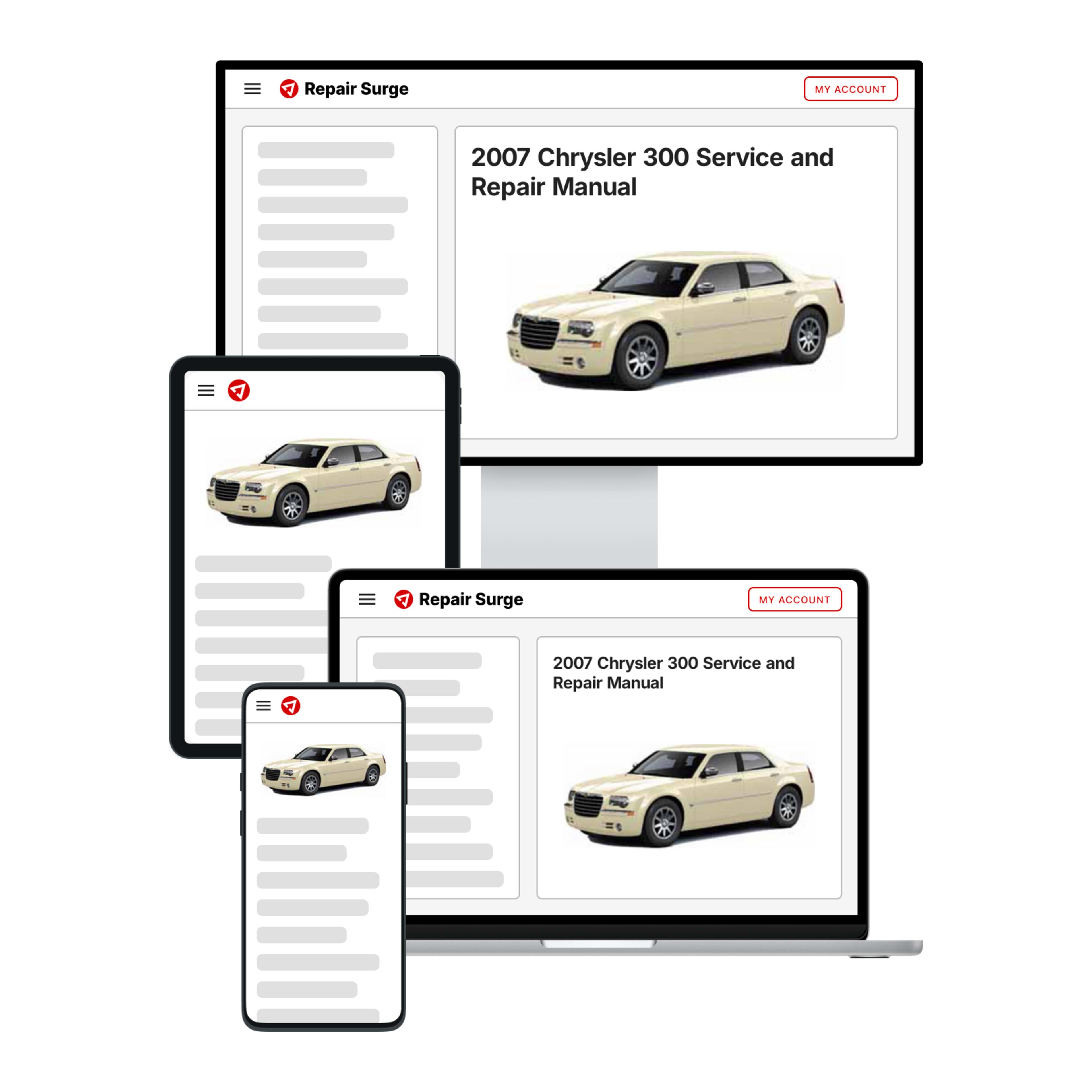 2007 Chrysler 300 service and repair manual hero image