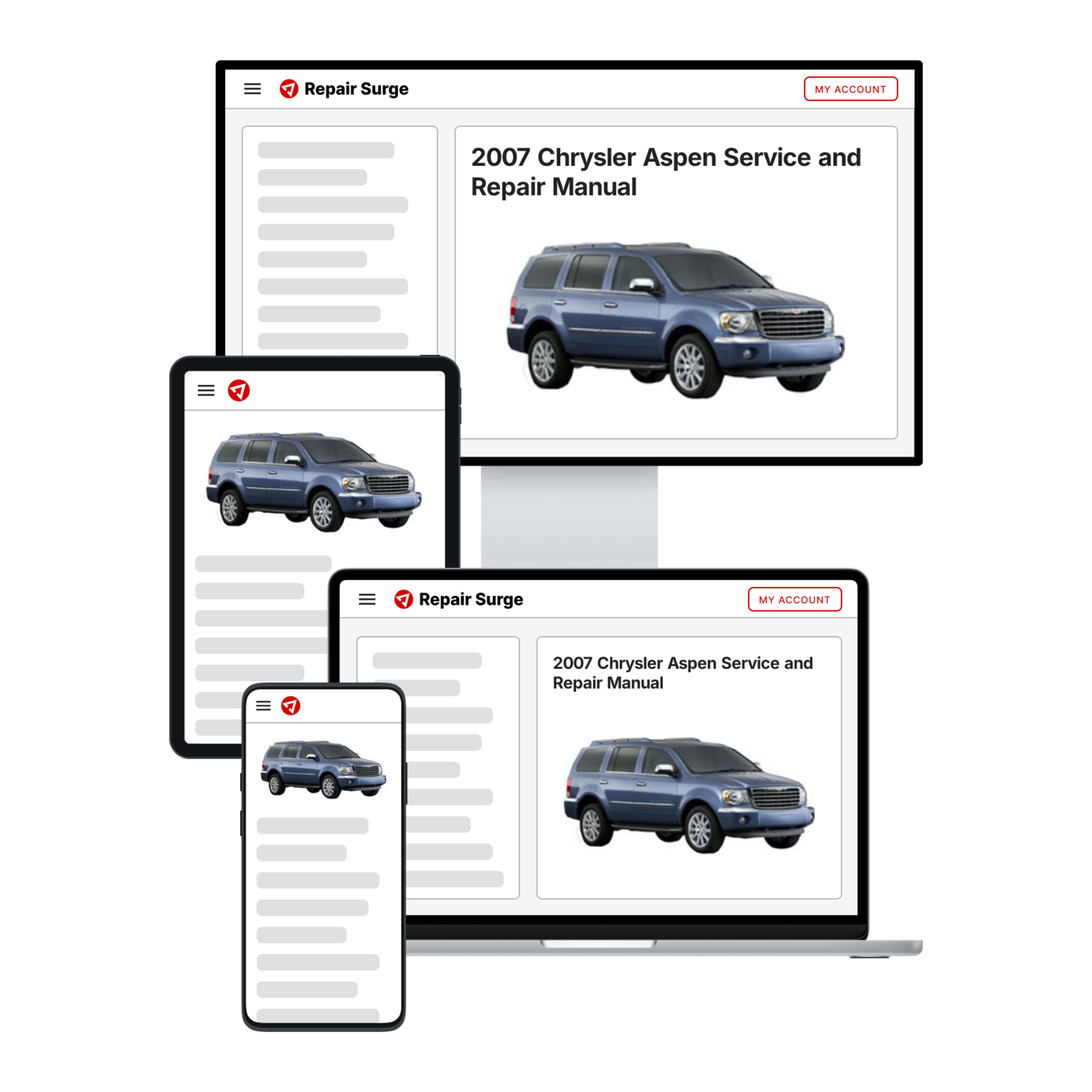 2007 Chrysler Aspen service and repair manual hero image