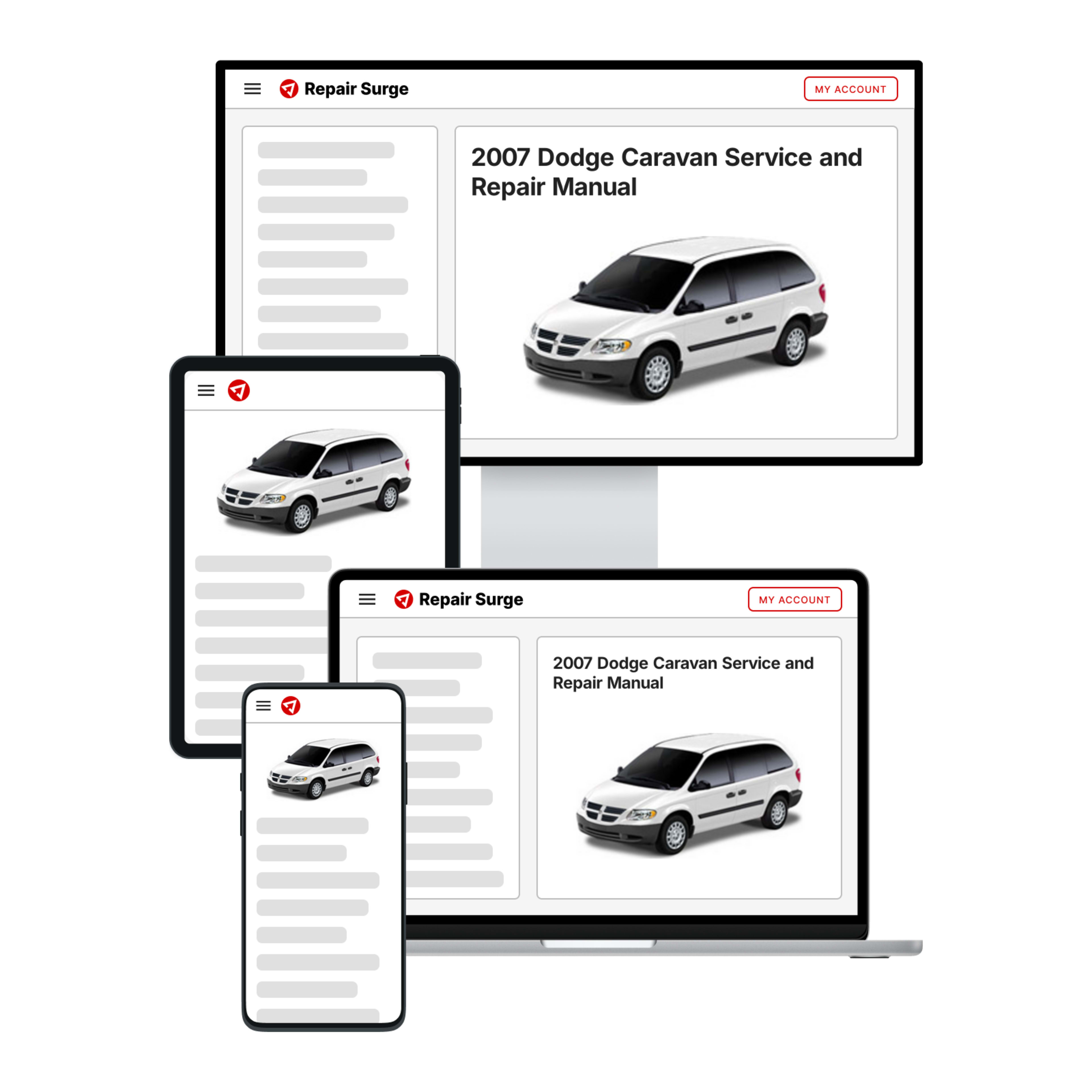 2007 Dodge Caravan service and repair manual hero image