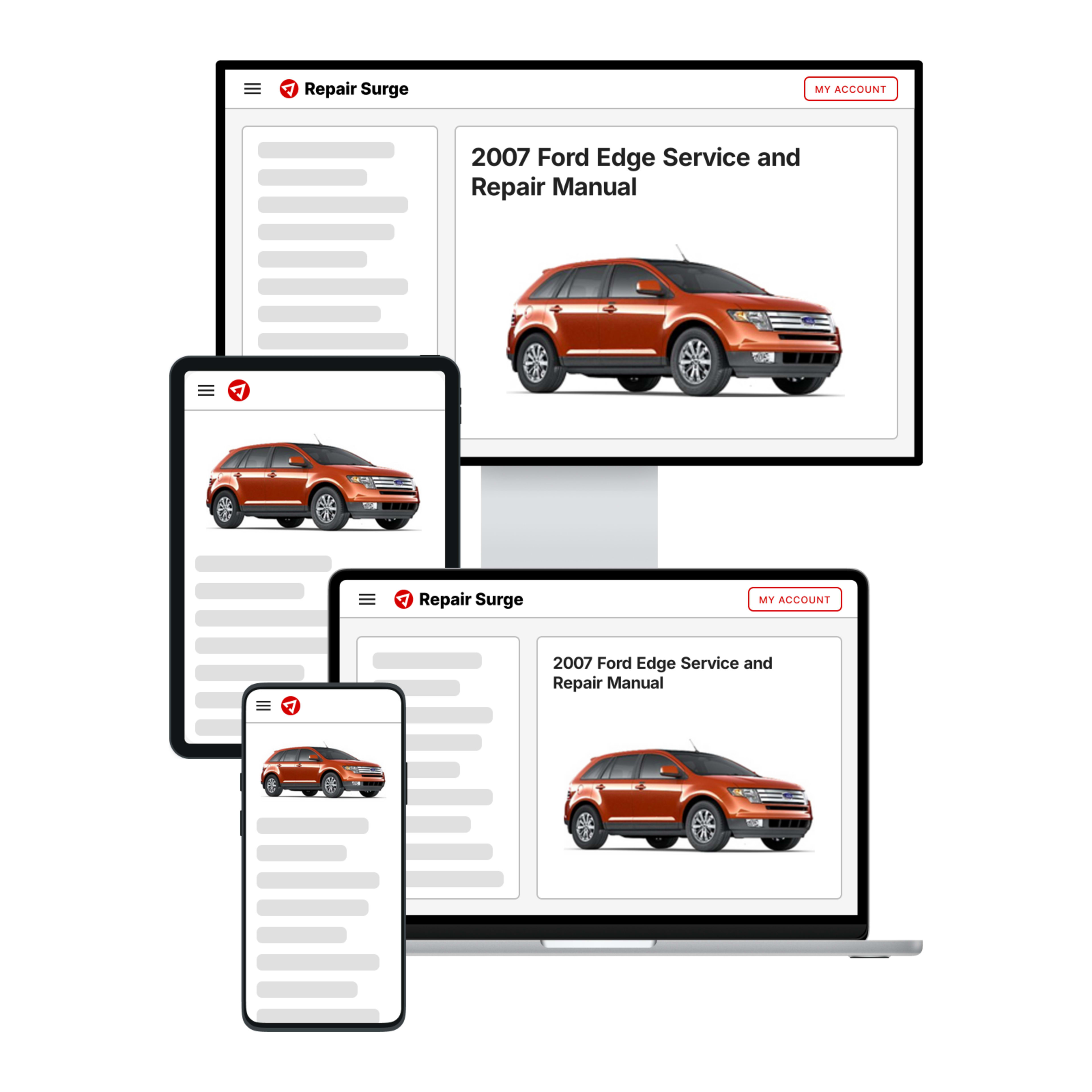 2007 Ford Edge service and repair manual hero image