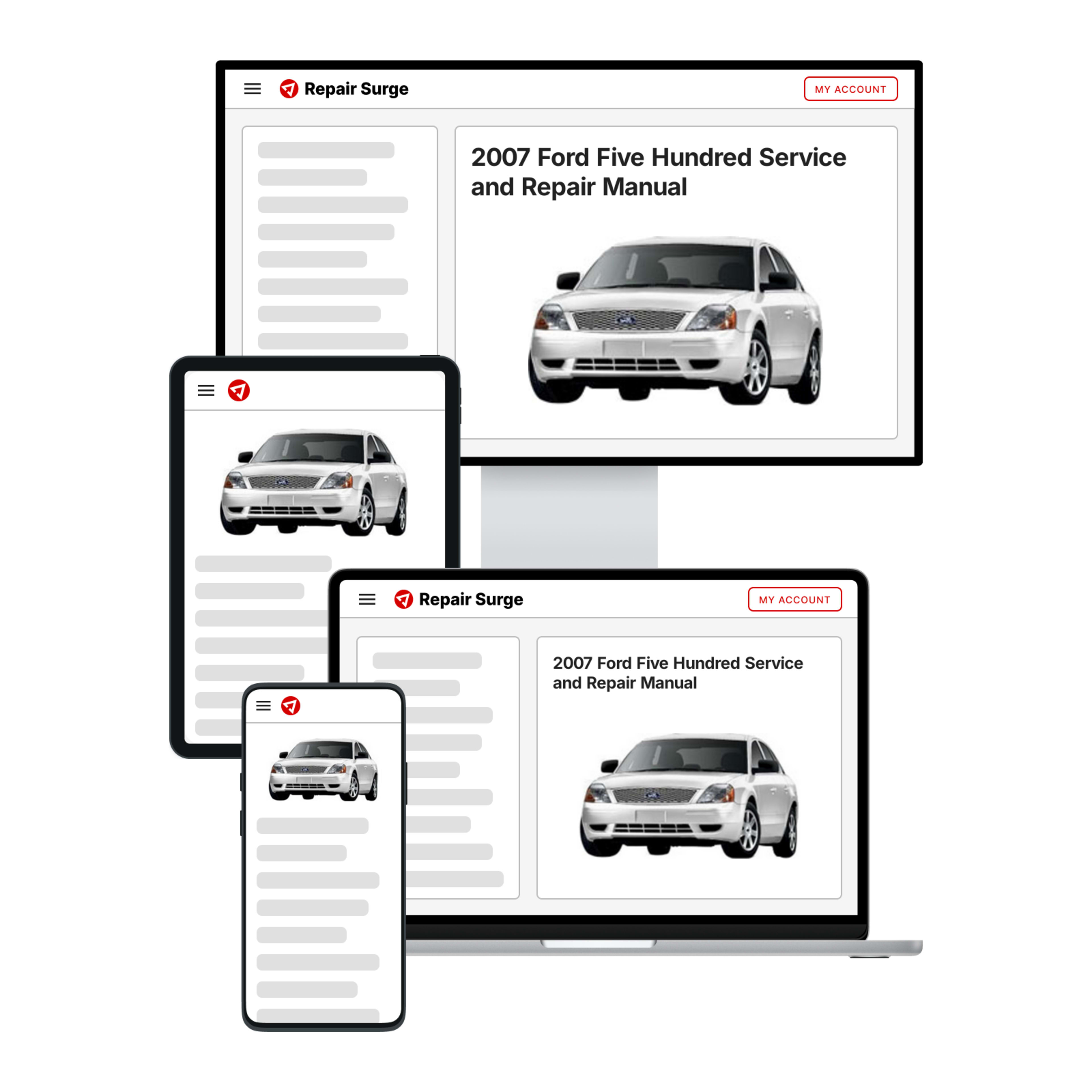 2007 Ford Five Hundred service and repair manual hero image
