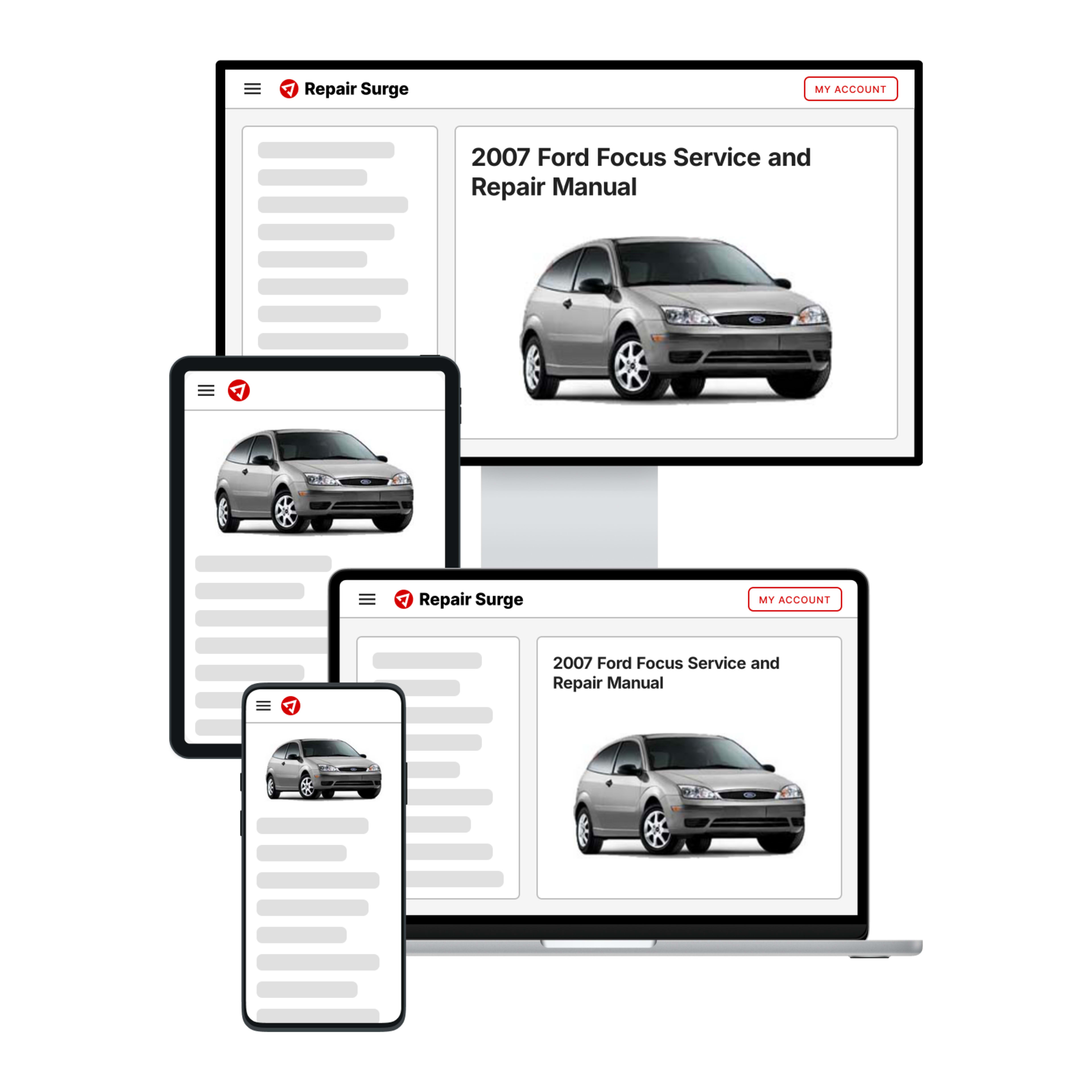 2007 Ford Focus service and repair manual hero image
