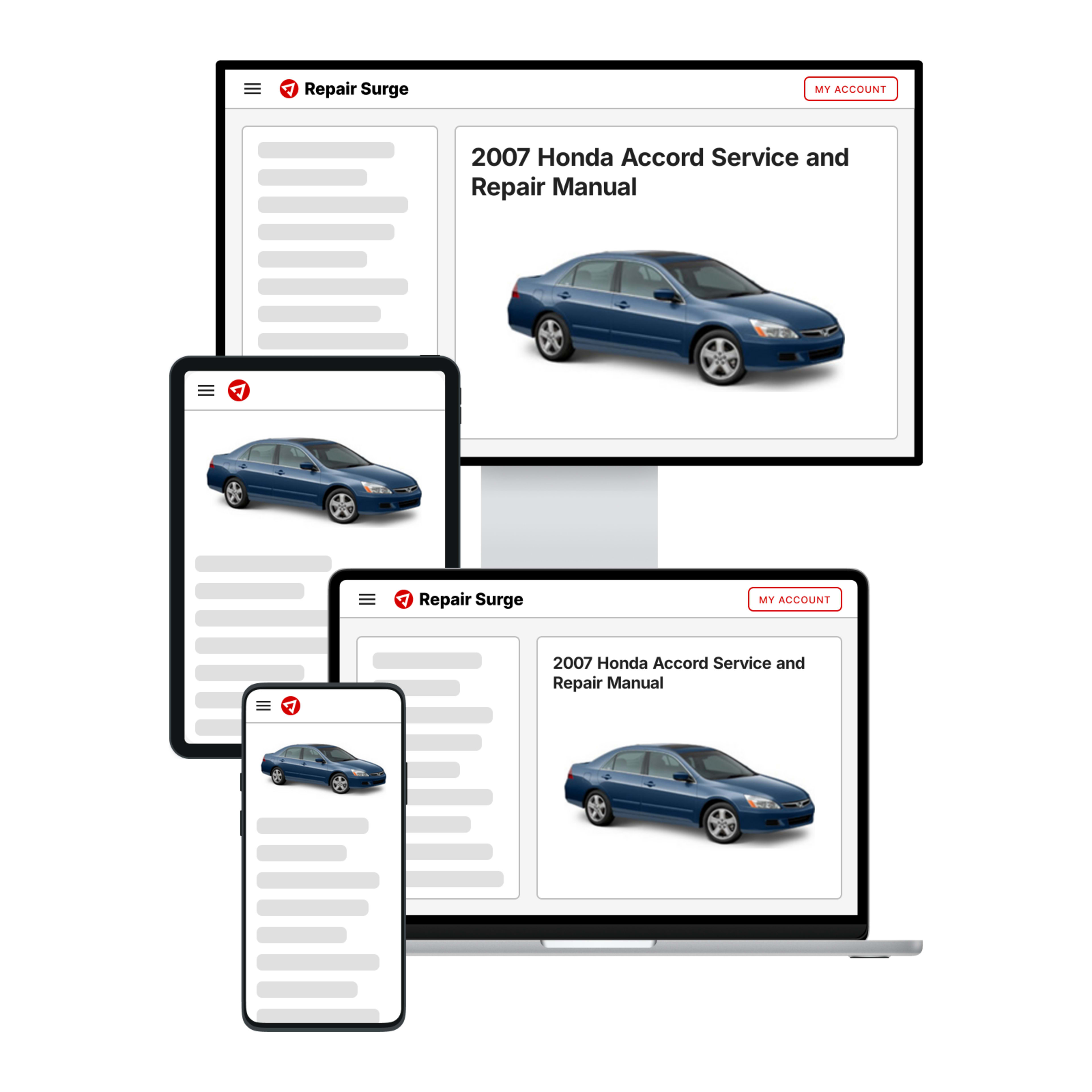 2007 Honda Accord service and repair manual hero image