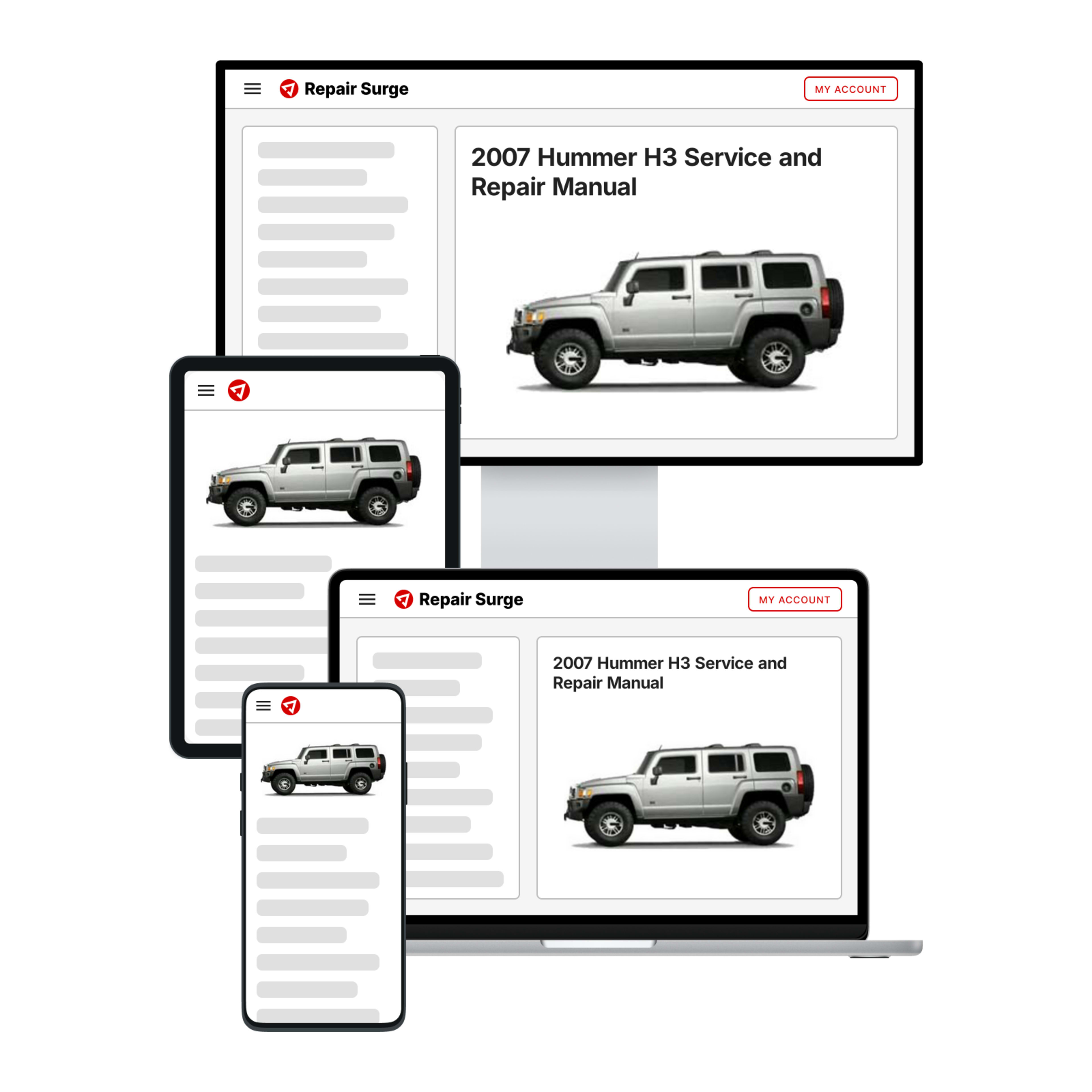 2007 Hummer H3 service and repair manual hero image