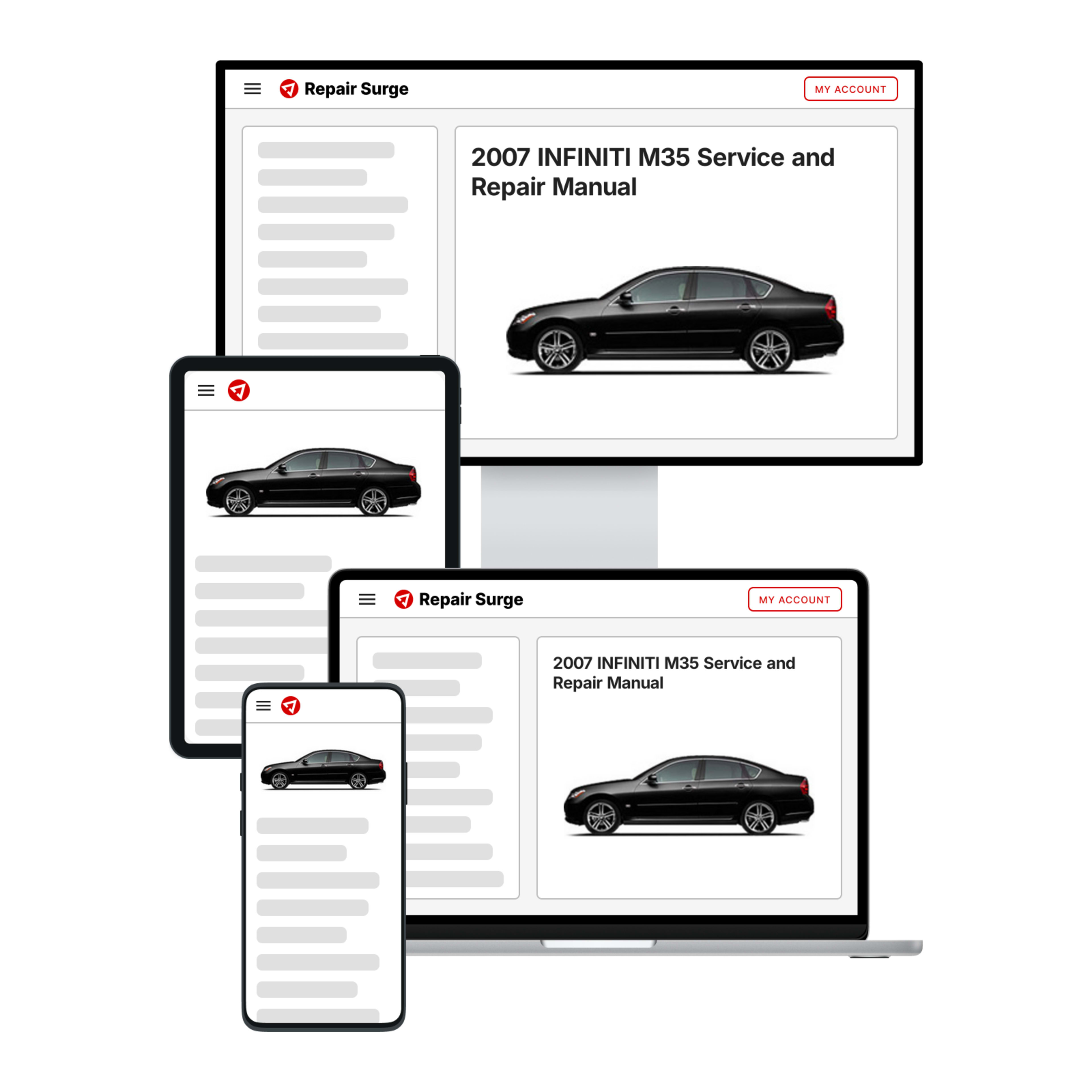 2007 INFINITI M35 service and repair manual hero image