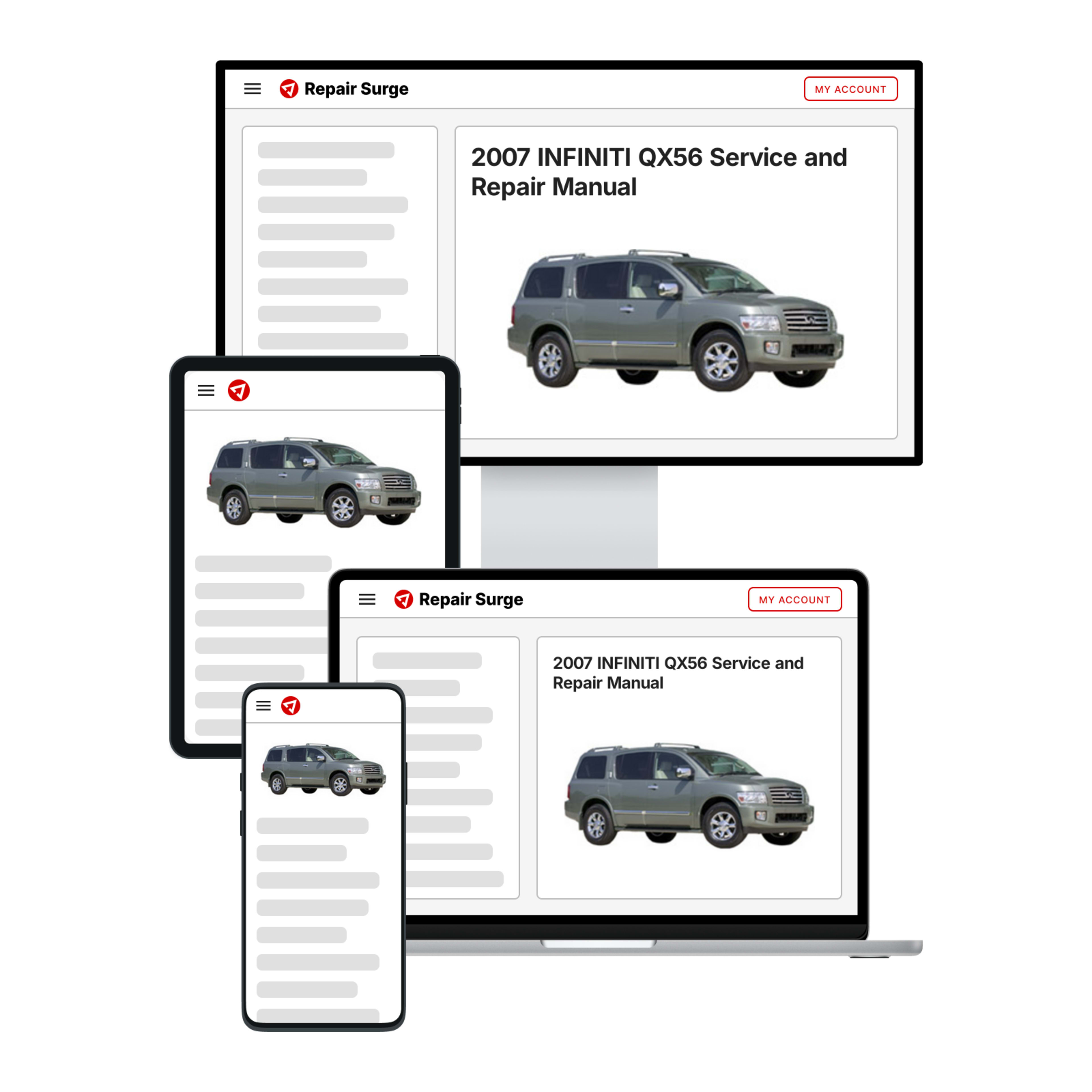 2007 INFINITI QX56 service and repair manual hero image