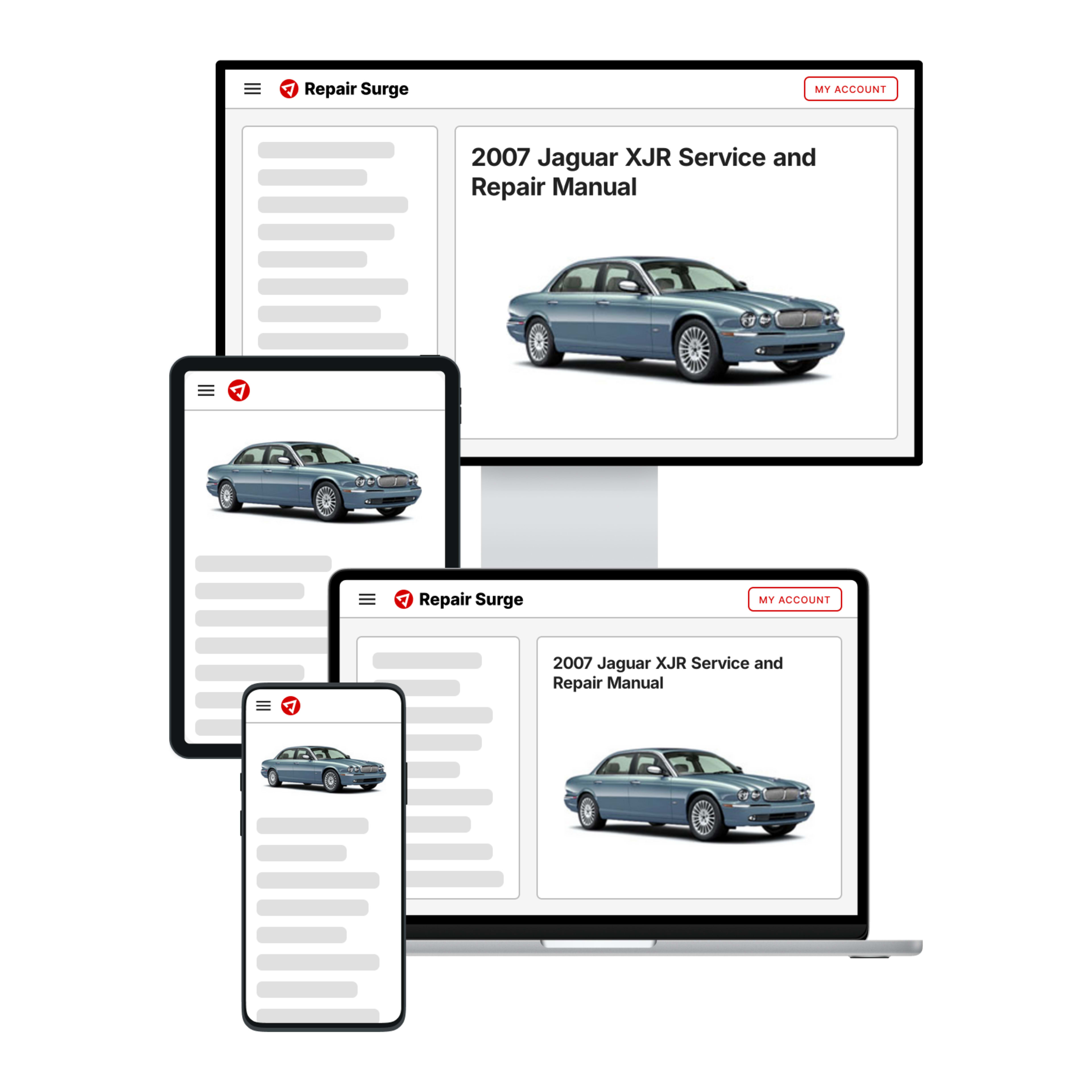 2007 Jaguar XJR service and repair manual hero image