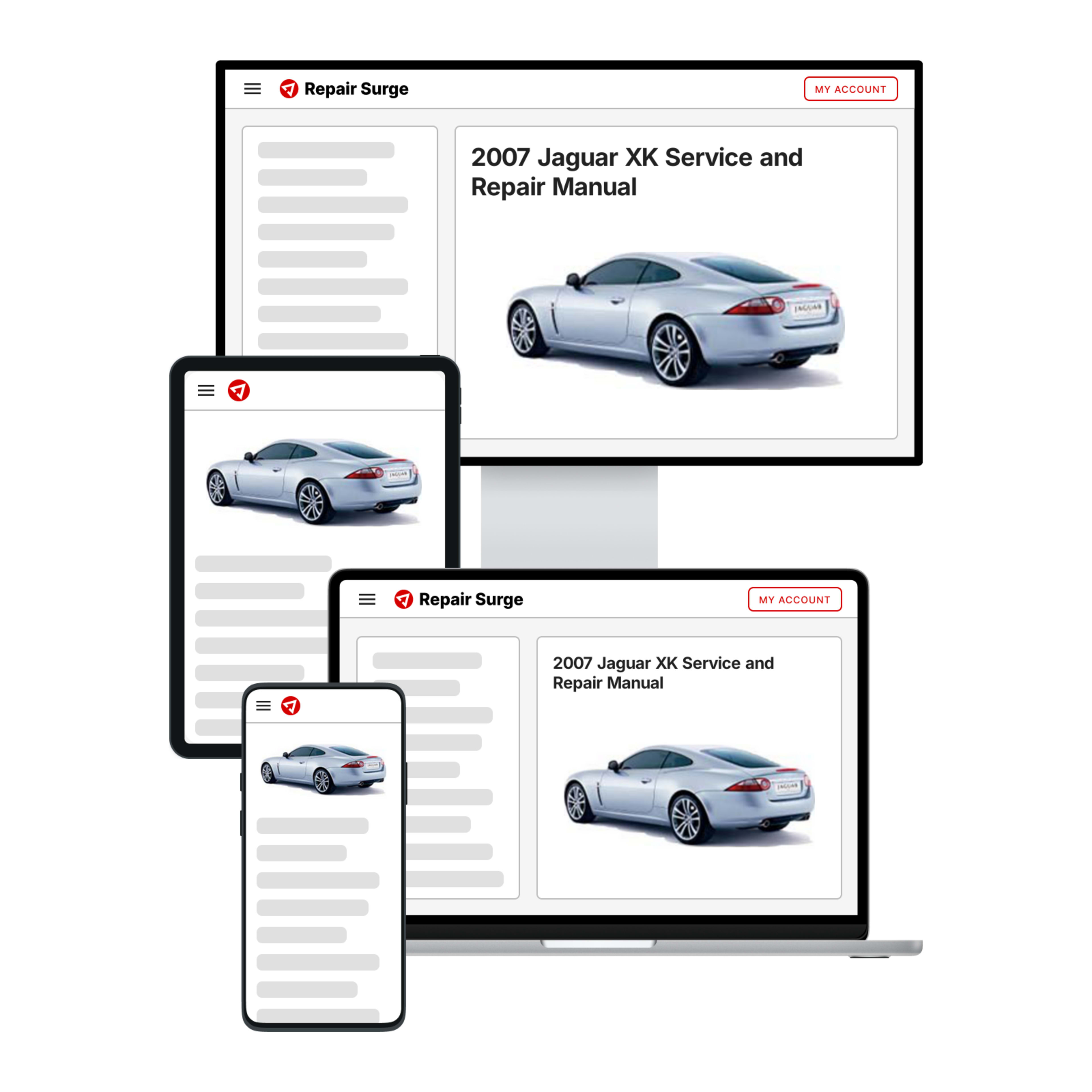 2007 Jaguar XK service and repair manual hero image