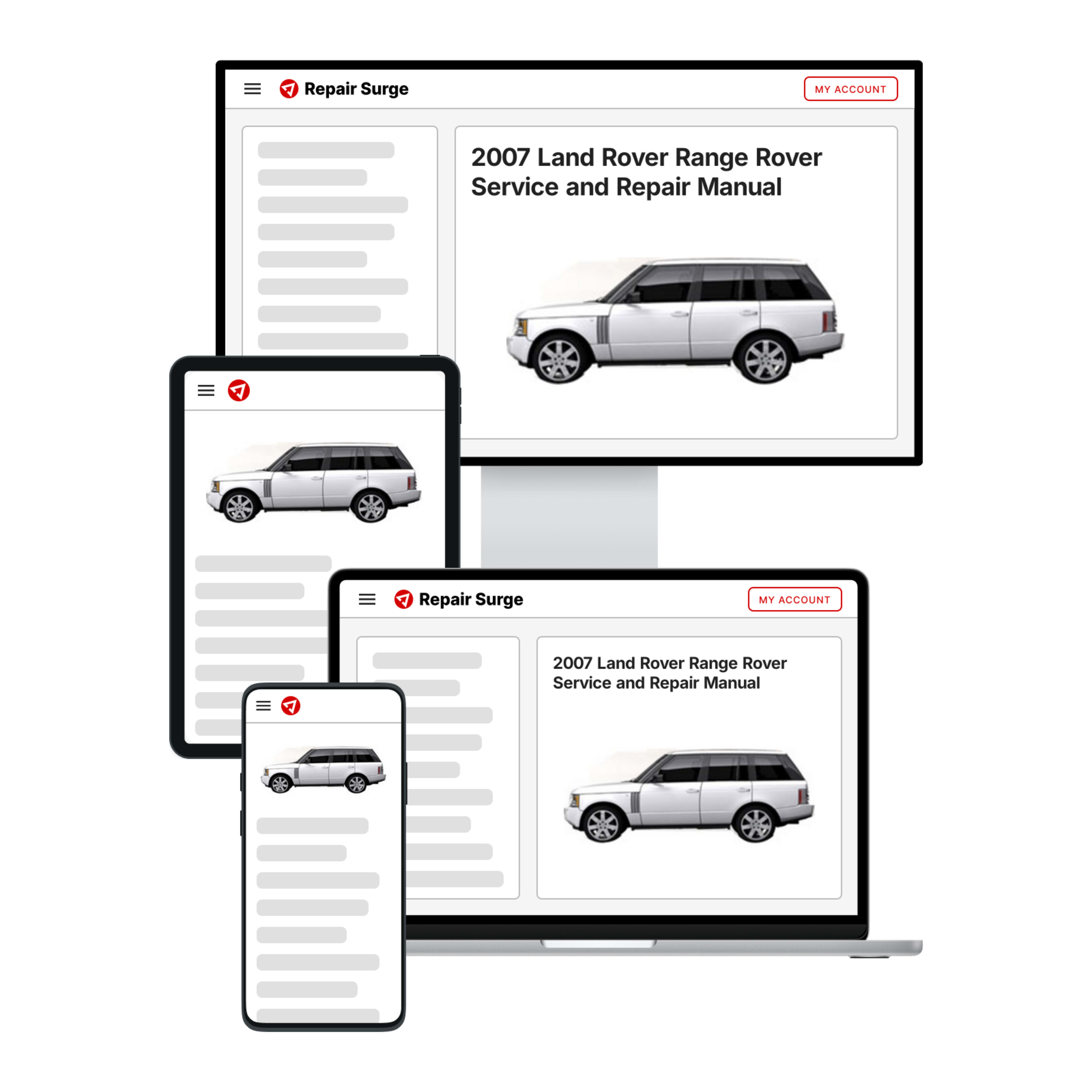 2007 Land Rover Range Rover service and repair manual hero image