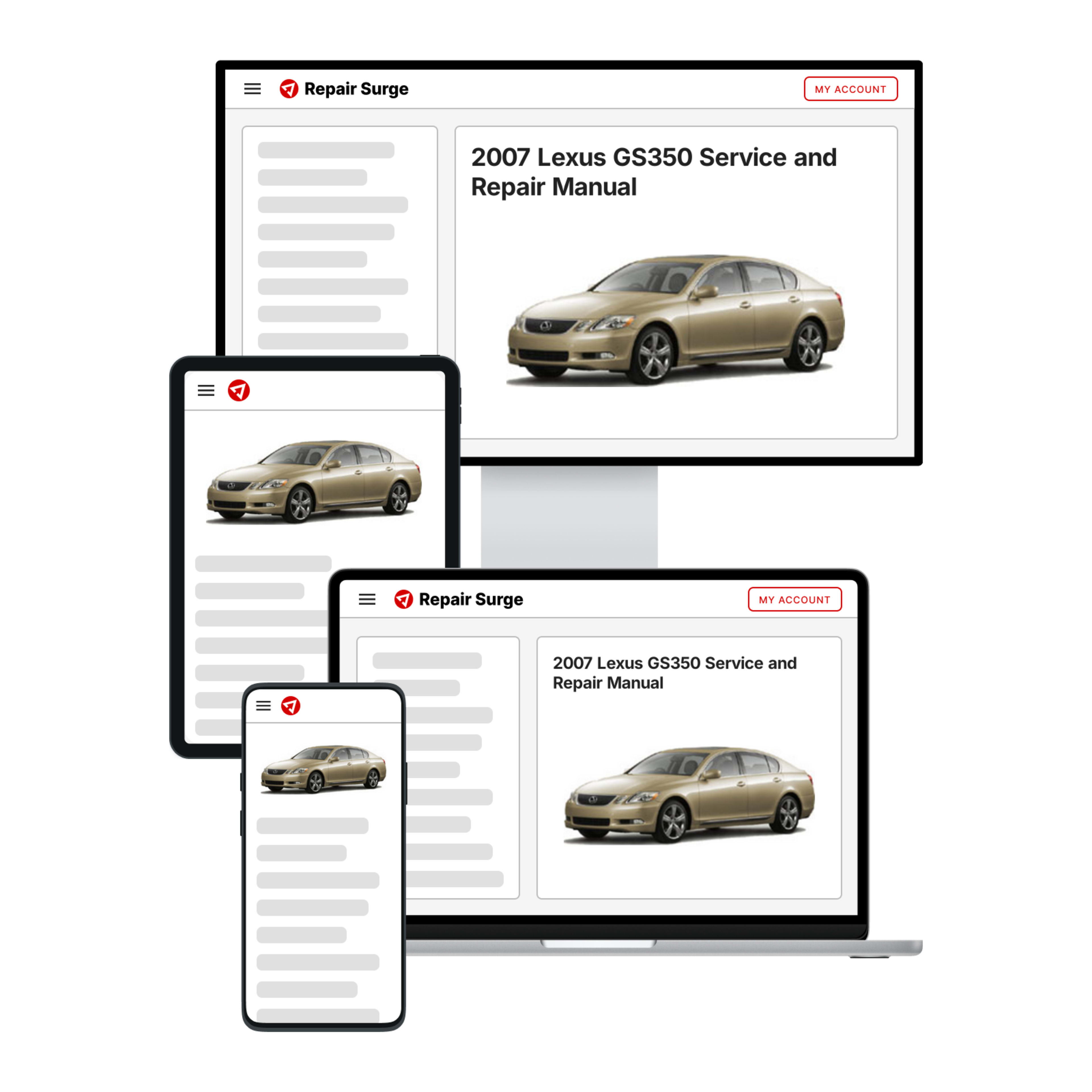 2007 Lexus GS350 service and repair manual hero image