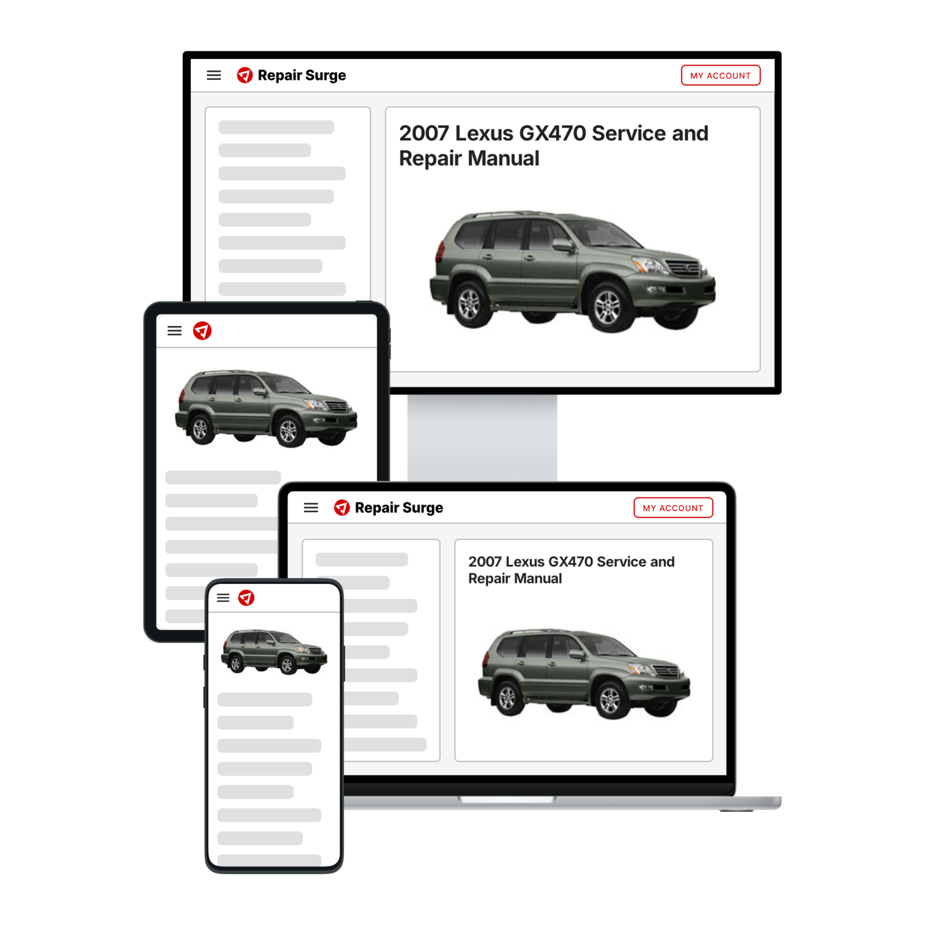 2007 Lexus GX470 service and repair manual hero image