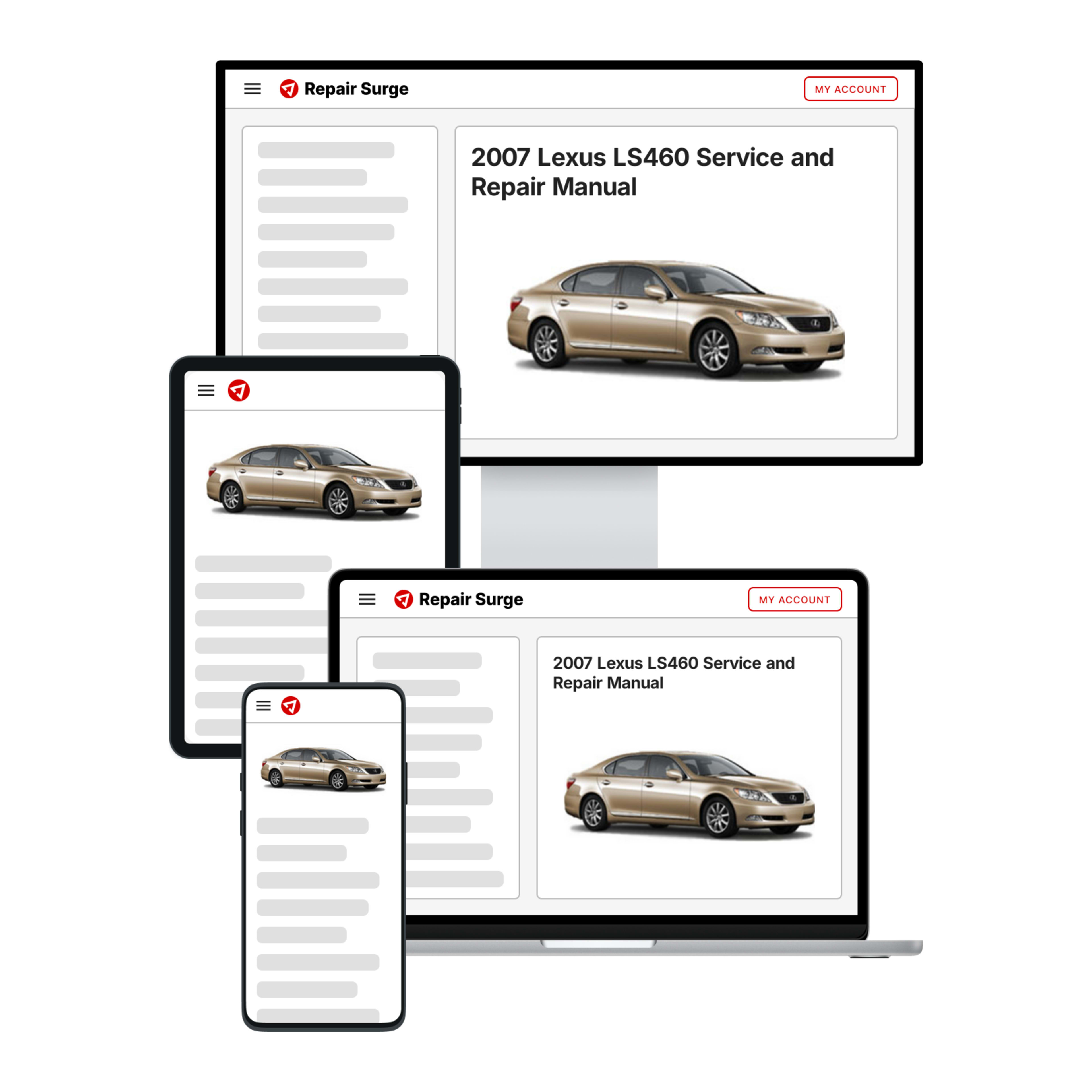 2007 Lexus LS460 service and repair manual hero image
