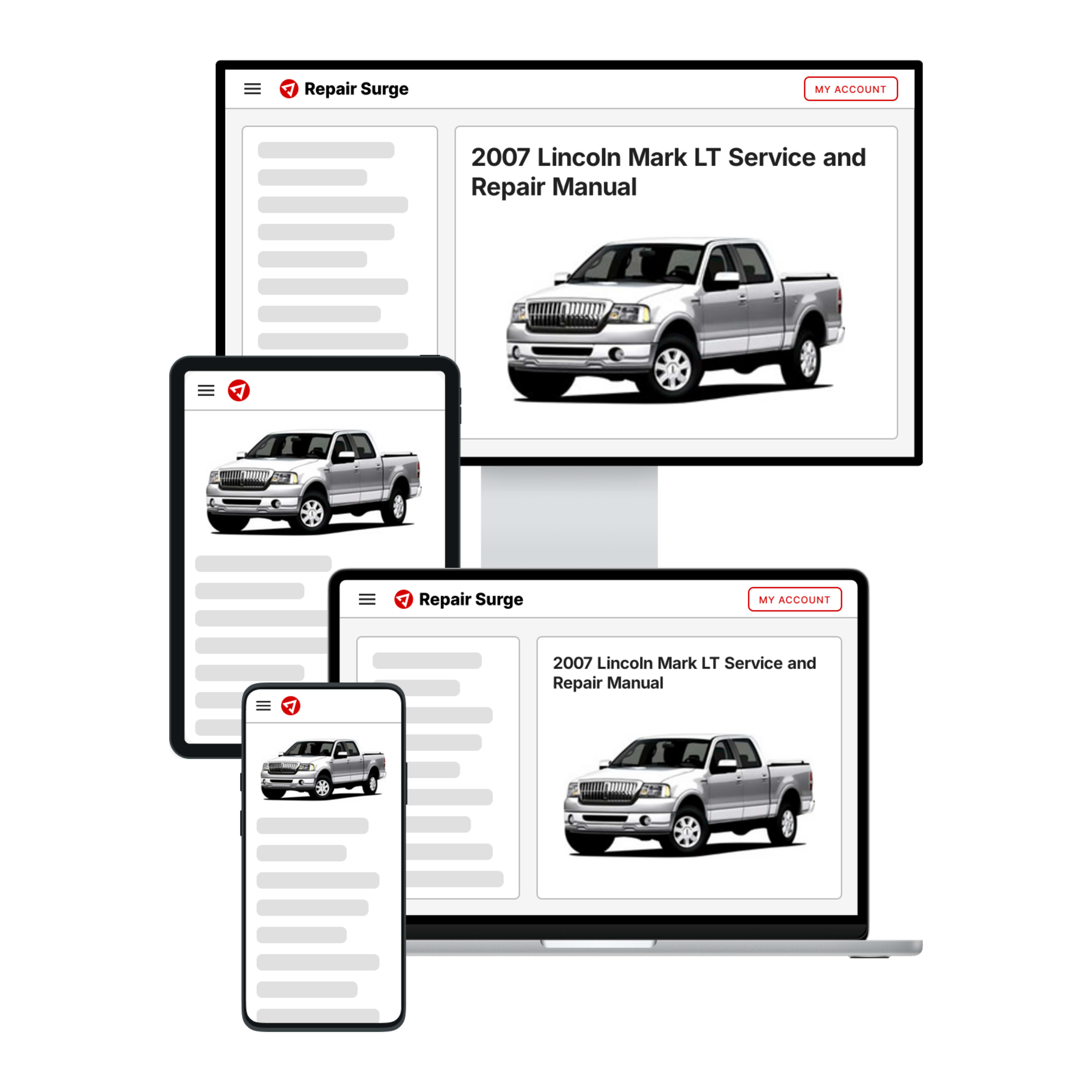 2007 Lincoln Mark LT service and repair manual hero image