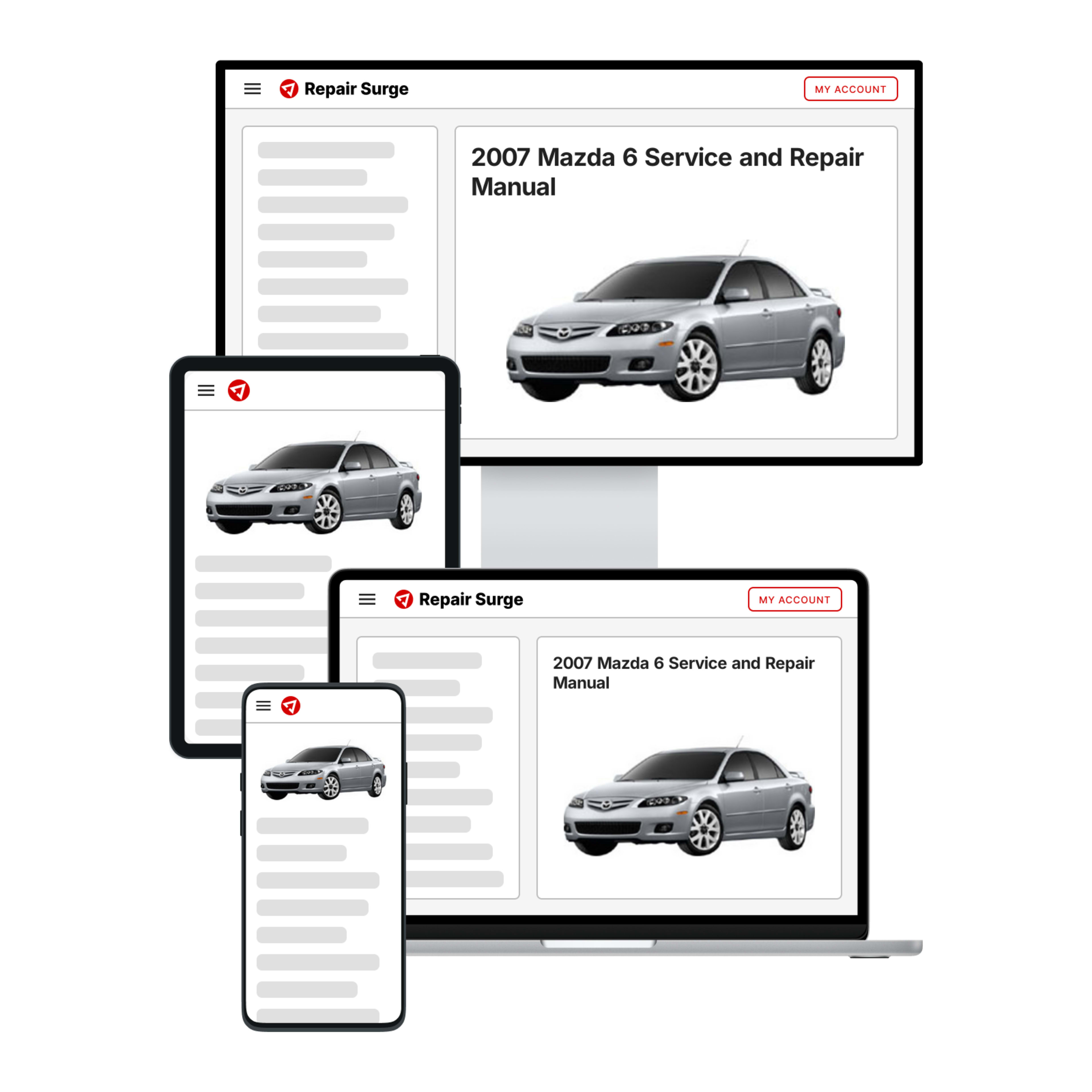 2007 Mazda 6 service and repair manual hero image