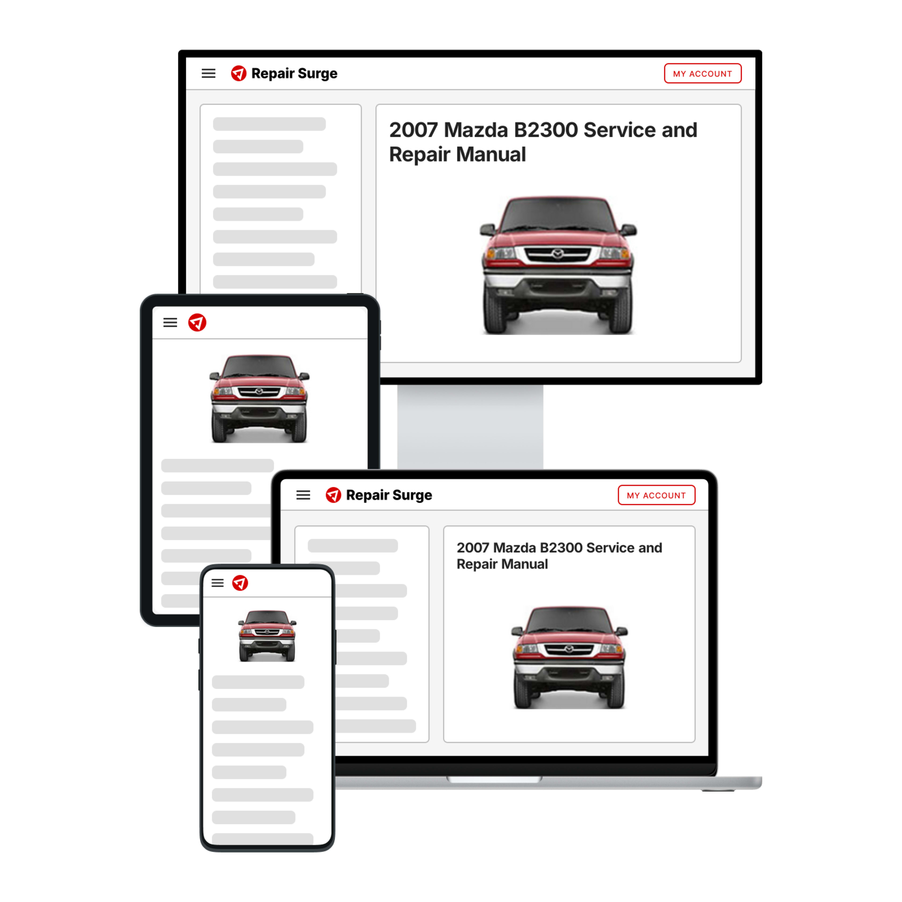 2007 Mazda B2300 service and repair manual hero image