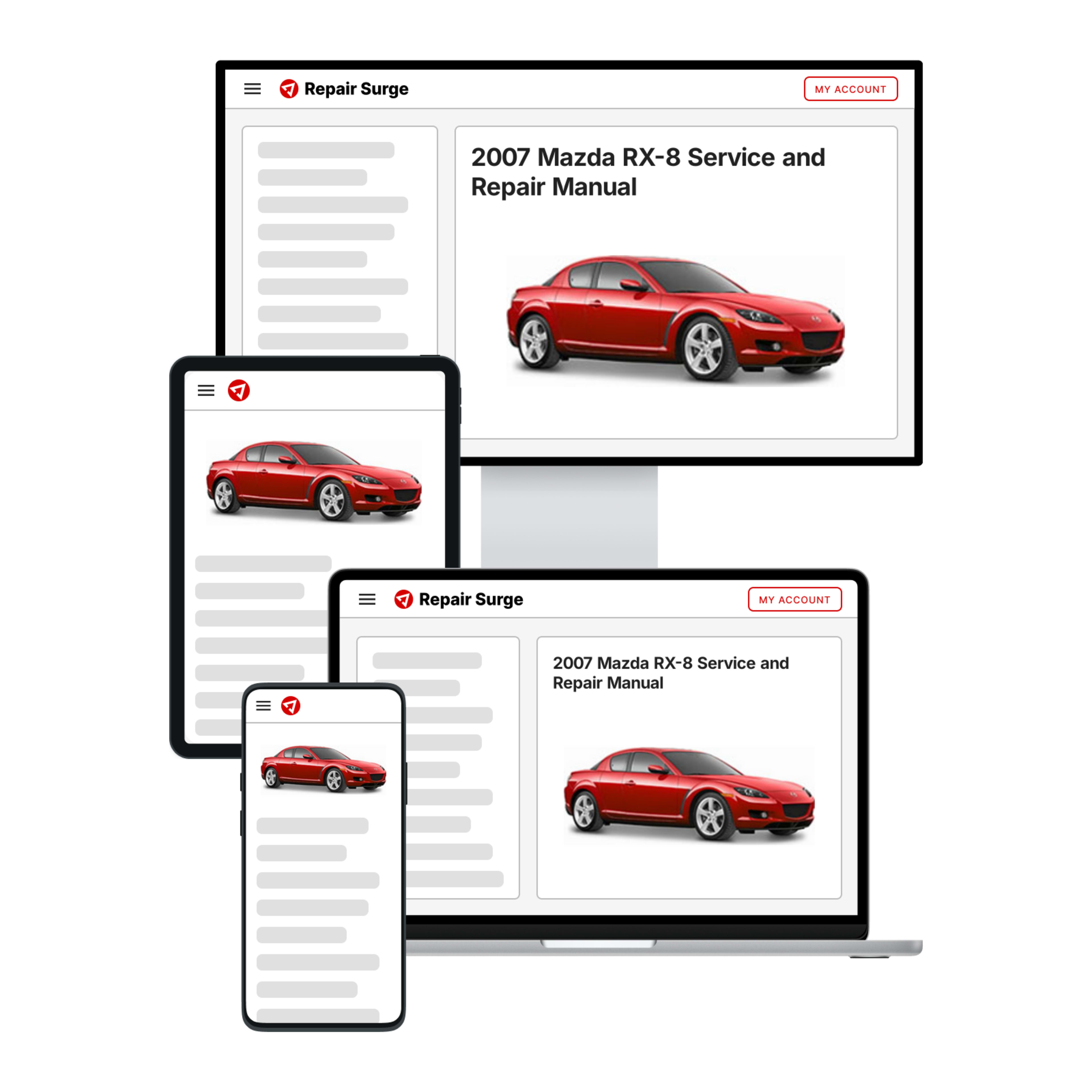 2007 Mazda RX-8 service and repair manual hero image