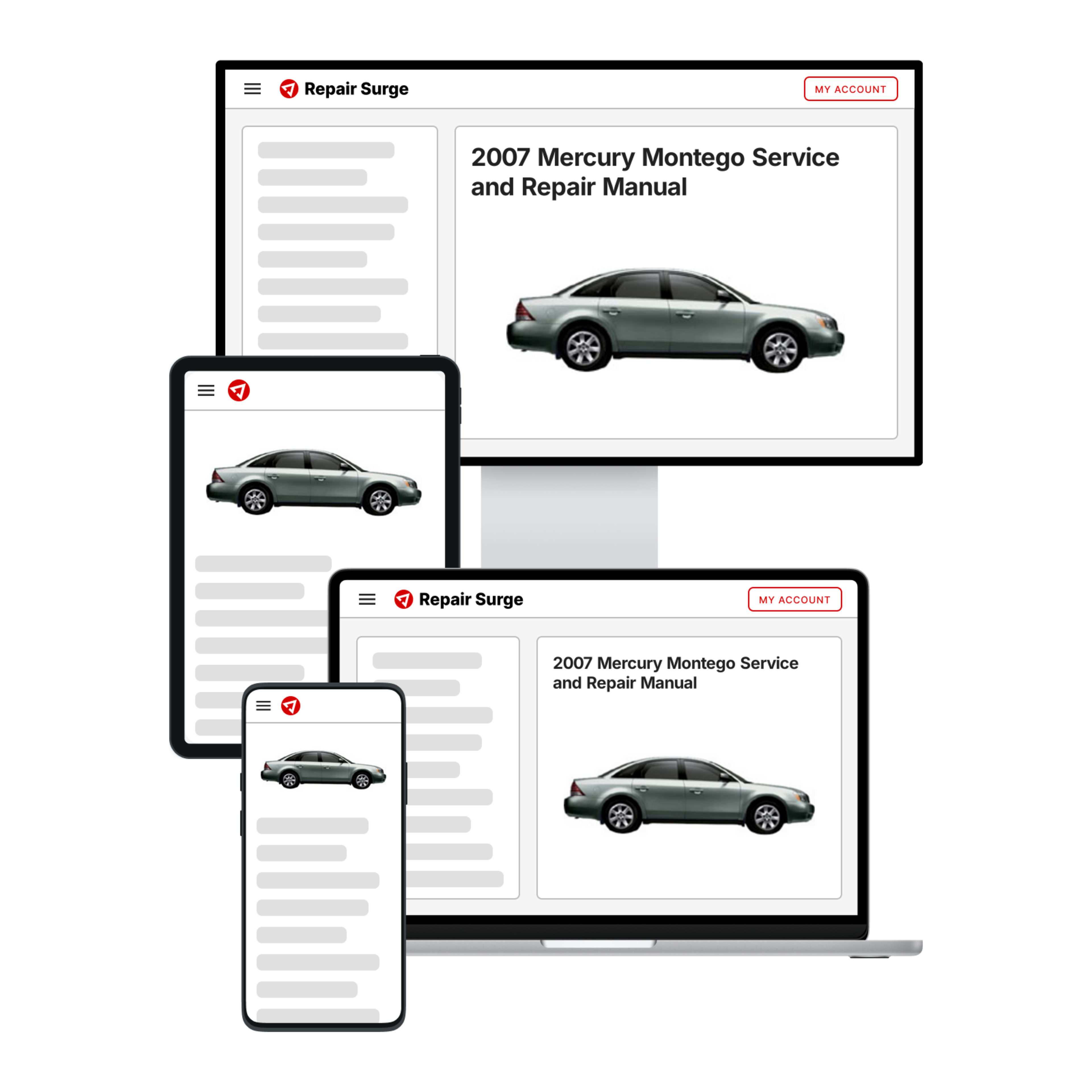 2007 Mercury Montego service and repair manual hero image