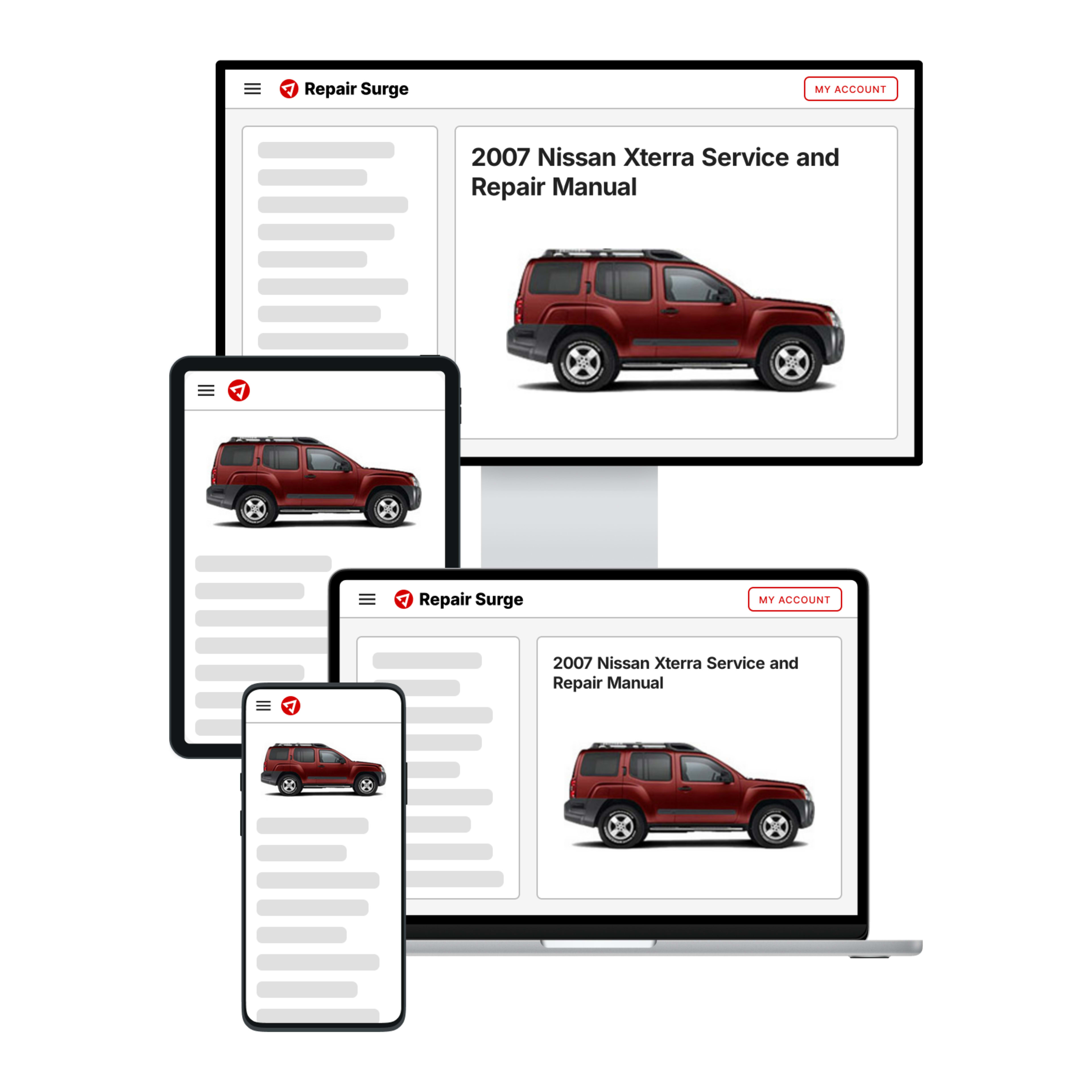 2007 Nissan Xterra service and repair manual hero image
