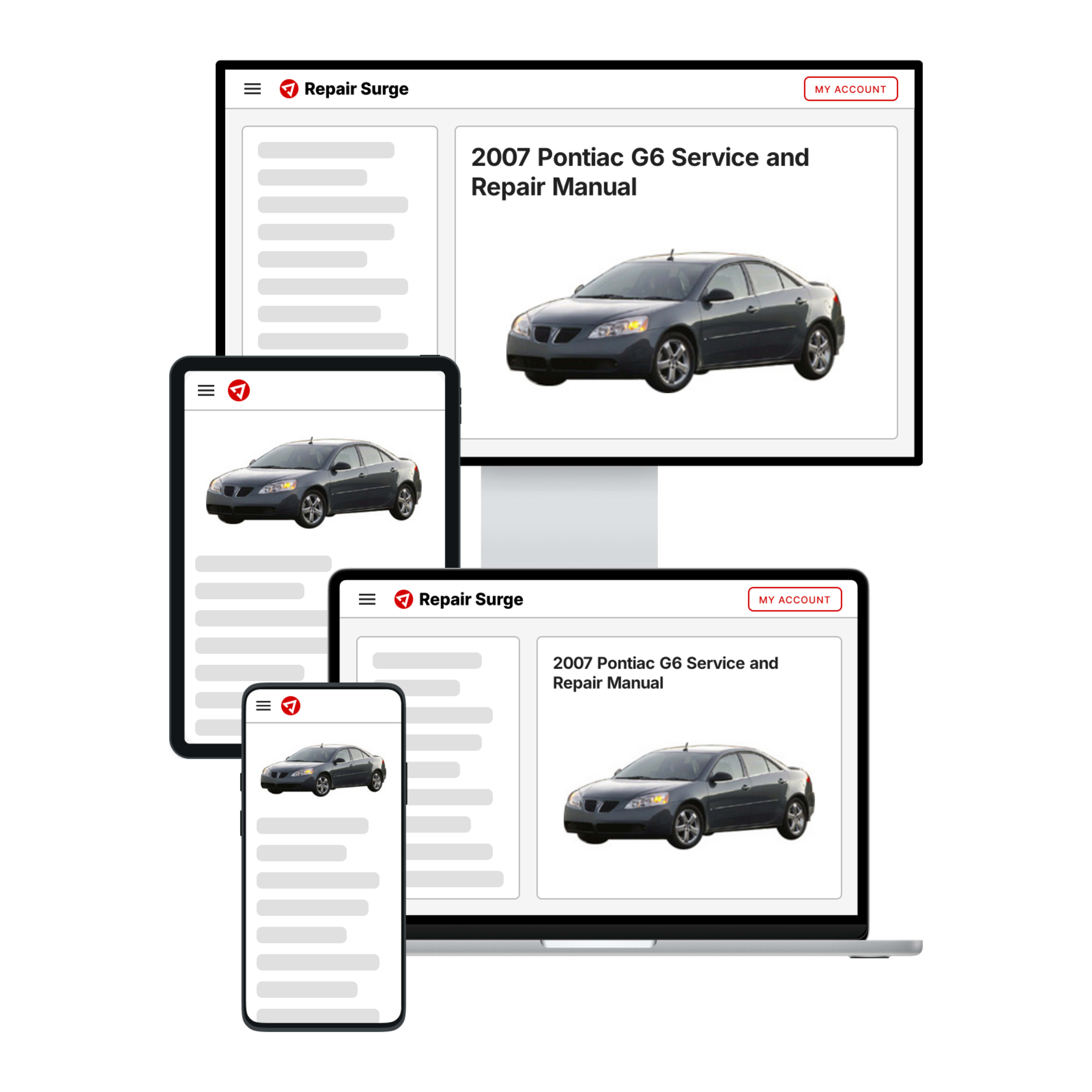 2007 Pontiac G6 service and repair manual hero image