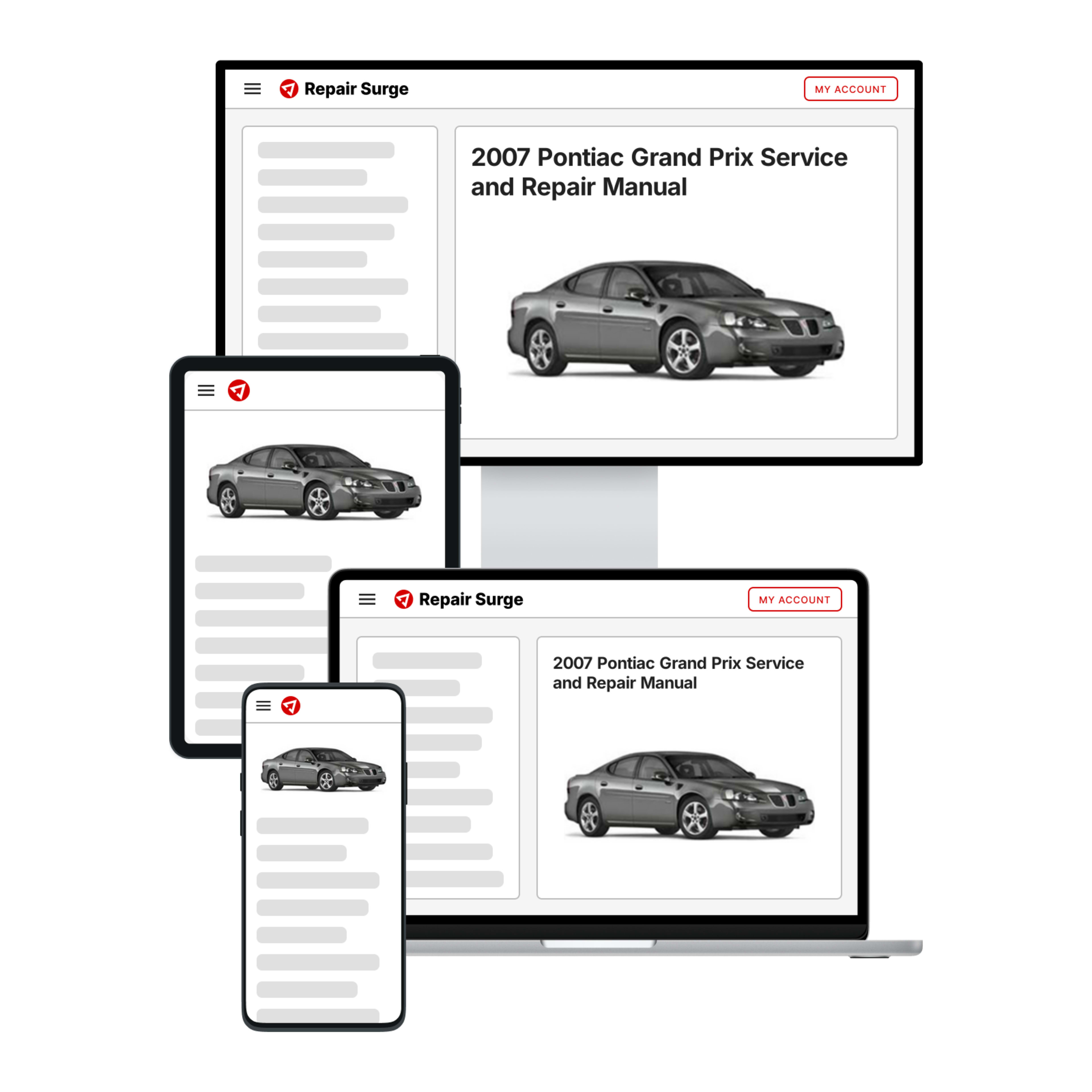 2007 Pontiac Grand Prix service and repair manual hero image