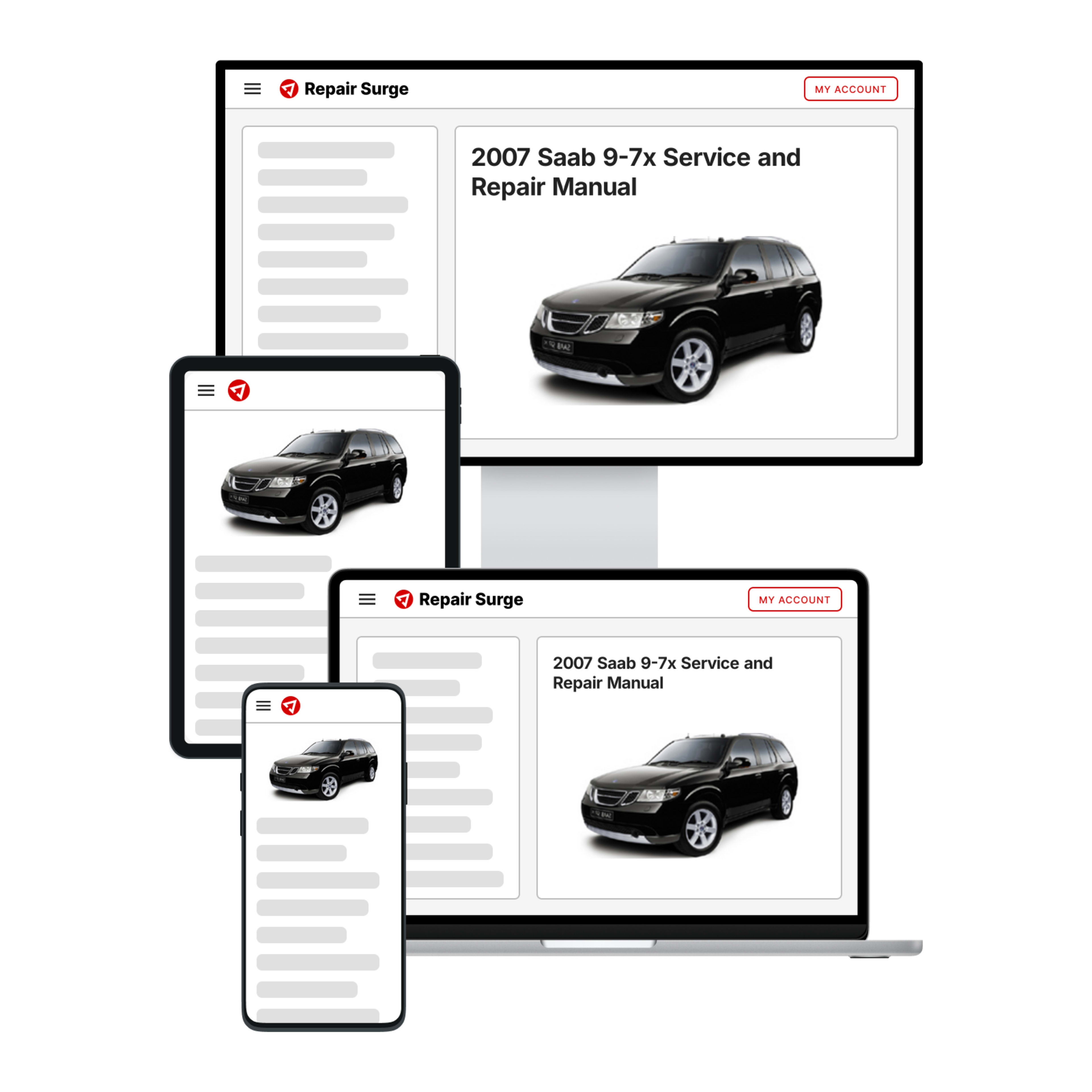 2007 Saab 9-7x service and repair manual hero image