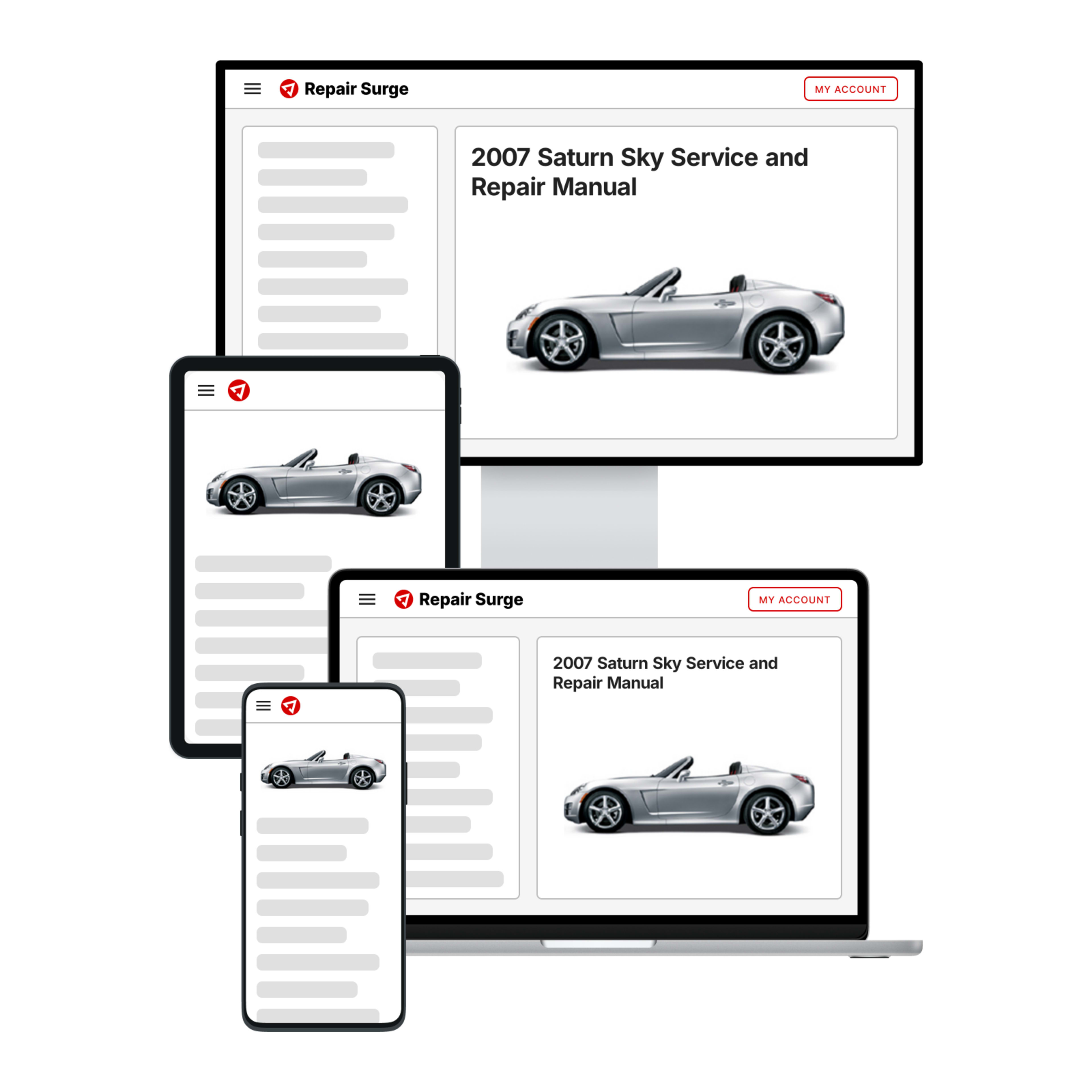 2007 Saturn Sky service and repair manual hero image