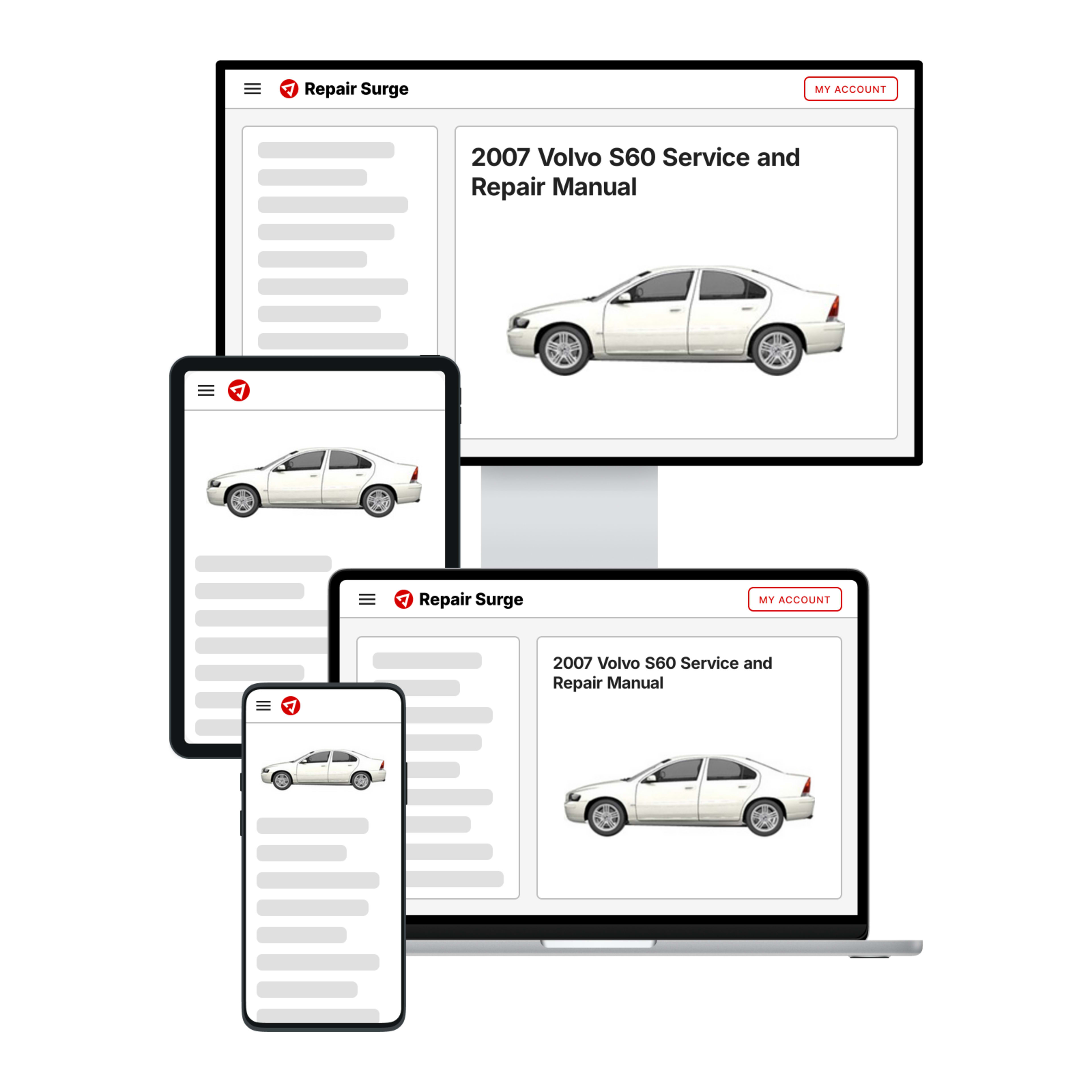 2007 Volvo S60 service and repair manual hero image