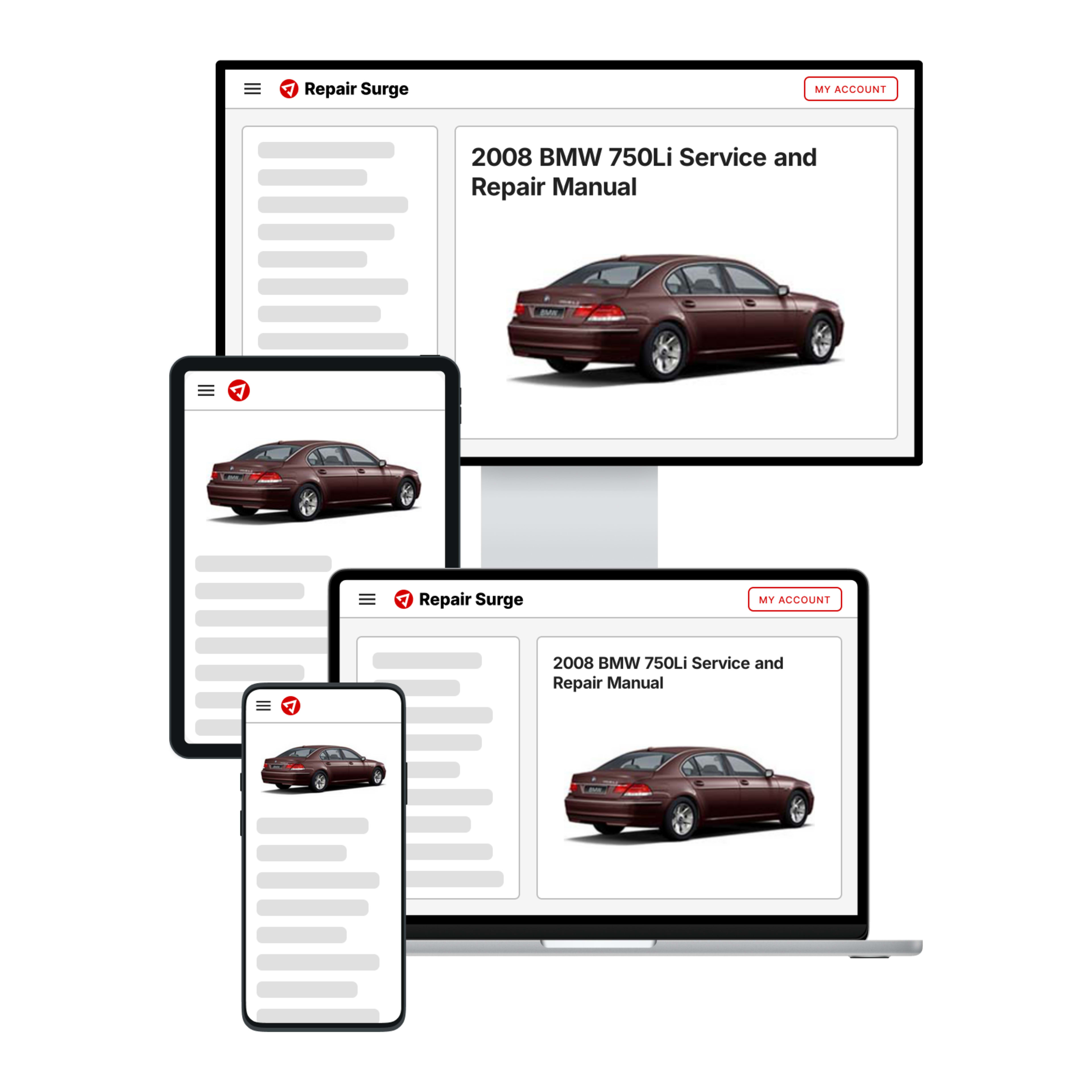 2008 BMW 750Li service and repair manual hero image
