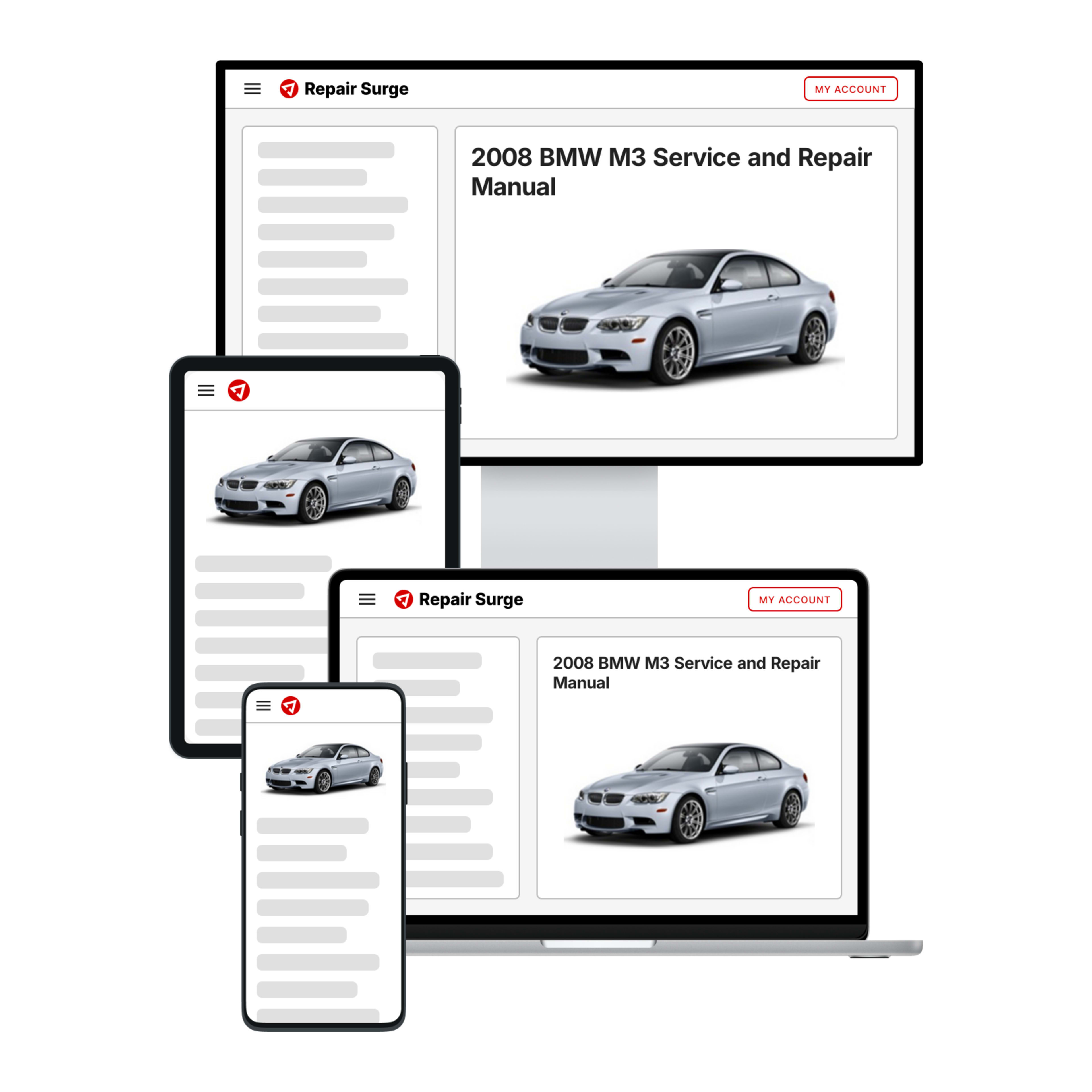 2008 BMW M3 service and repair manual hero image