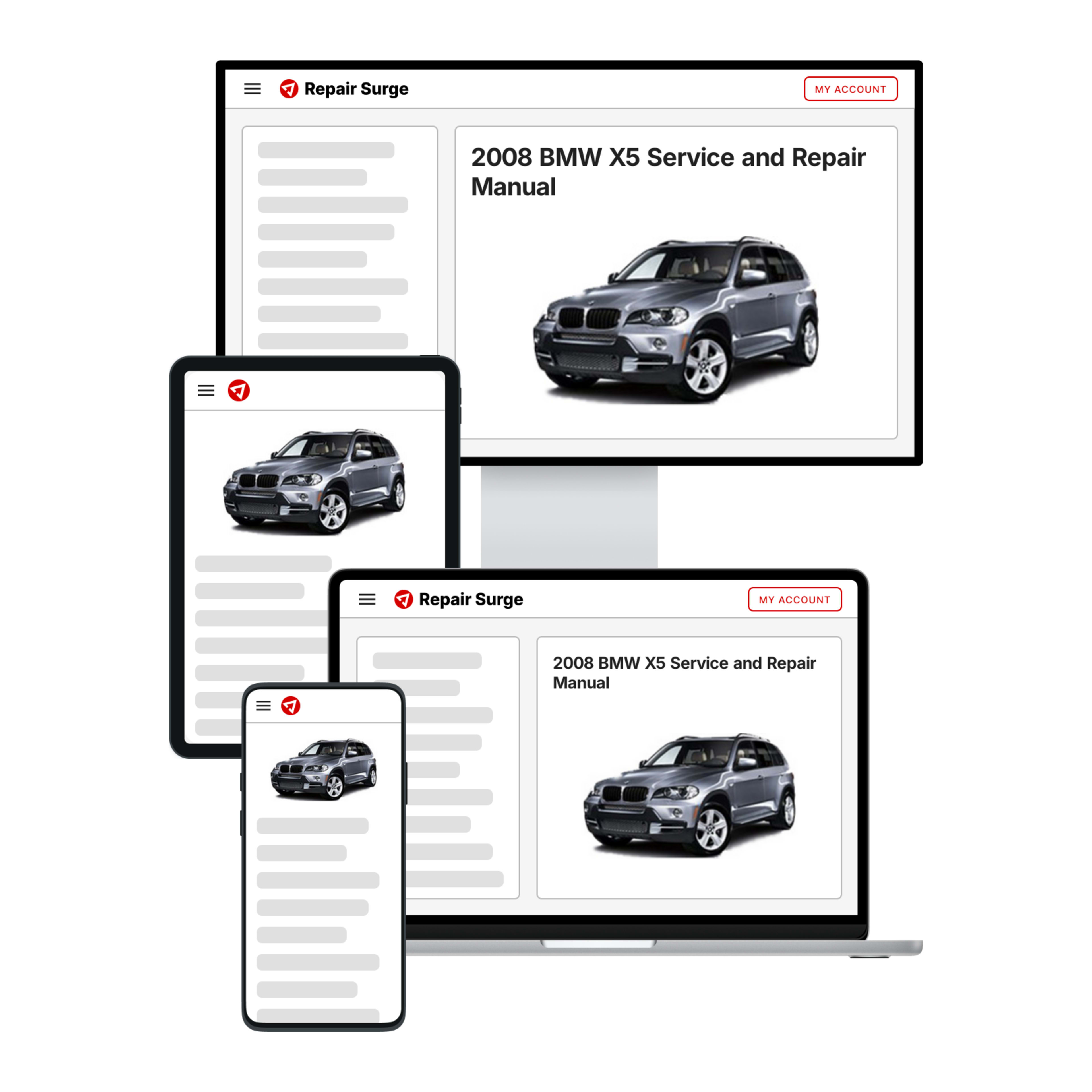 2008 BMW X5 service and repair manual hero image